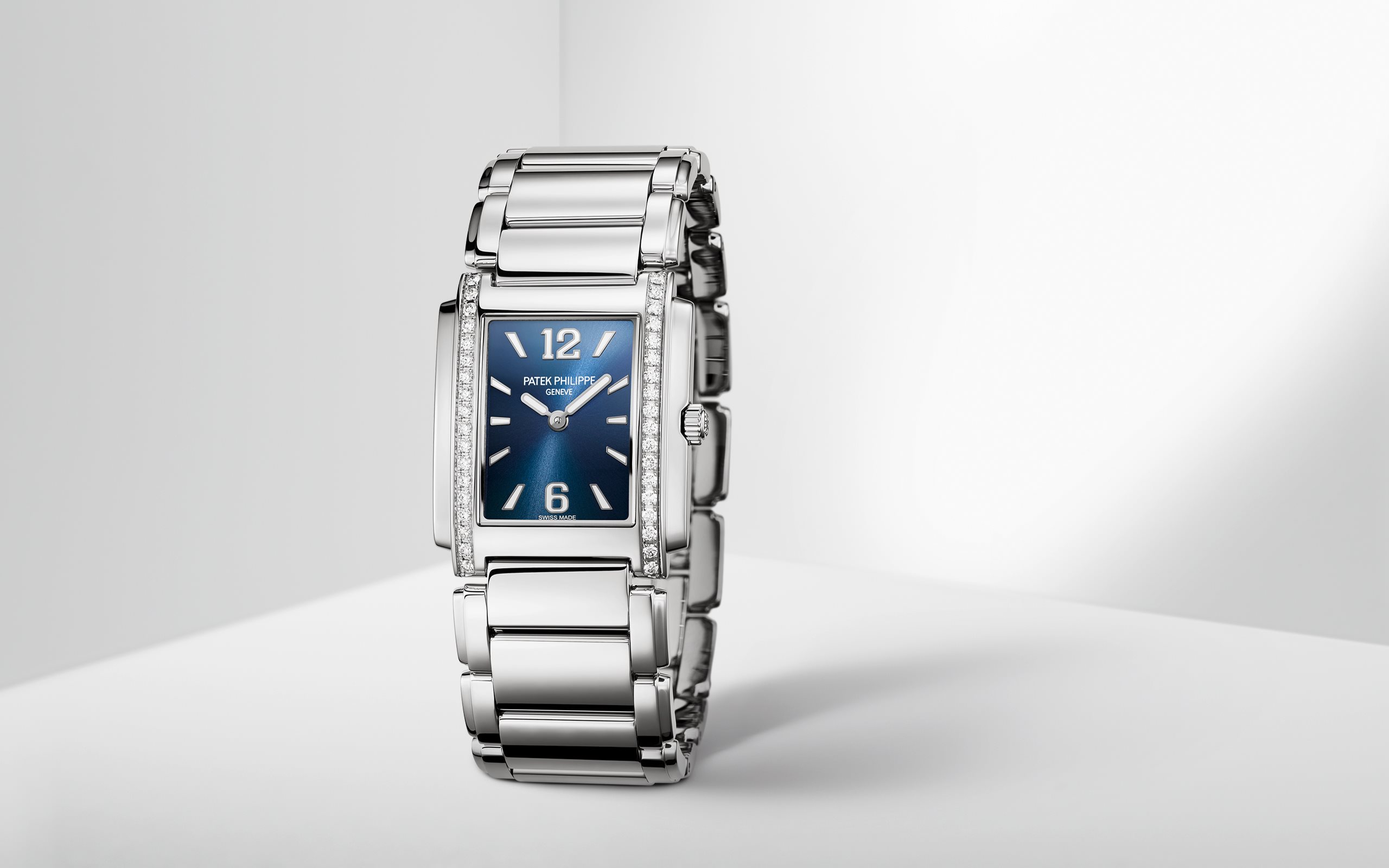 Twenty~4 Manchette Steel Diamond Blue Dial 25mm Product Image 3