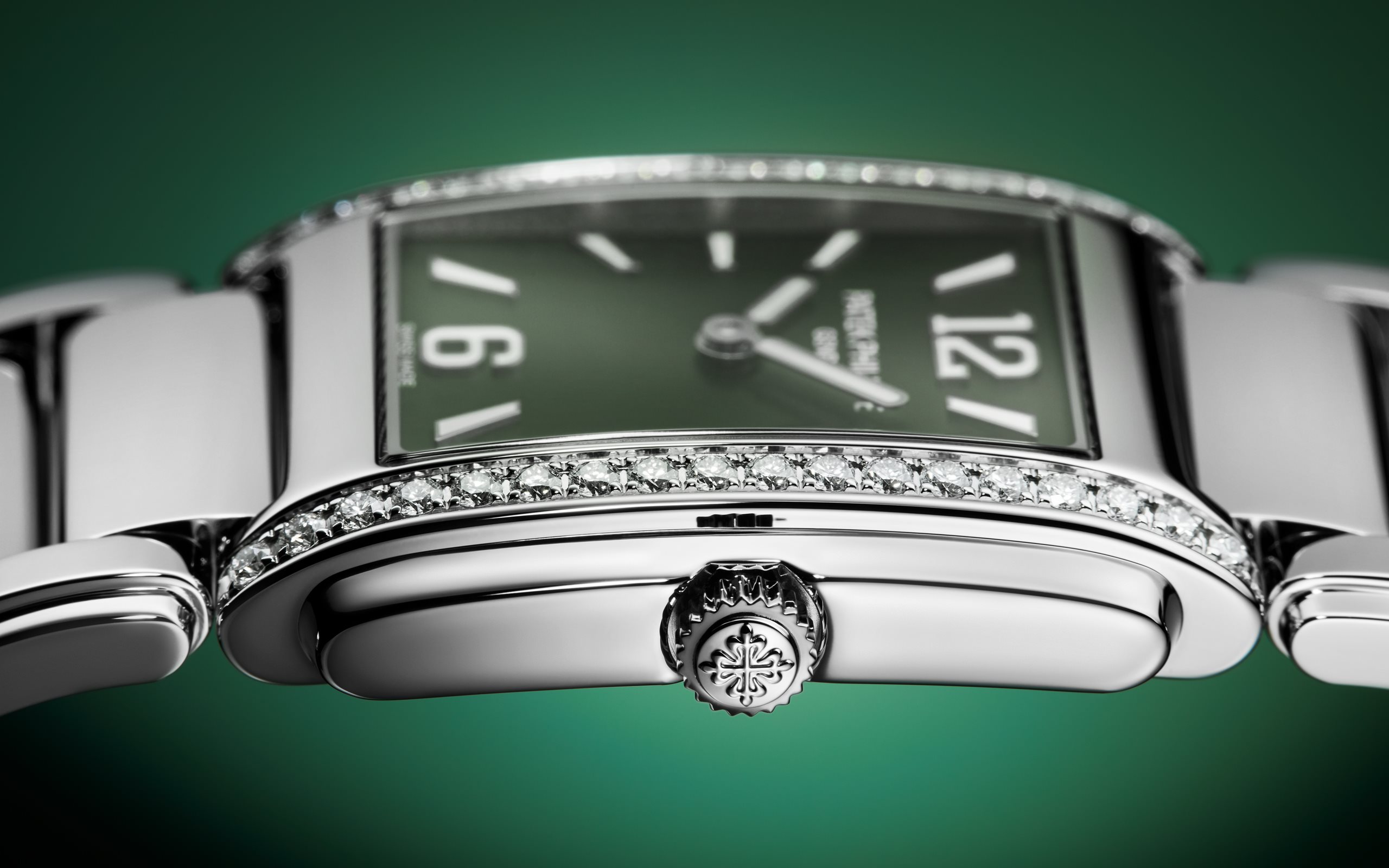 Twenty~4 Manchette Steel Diamond Green Dial 25mm Product Image 2