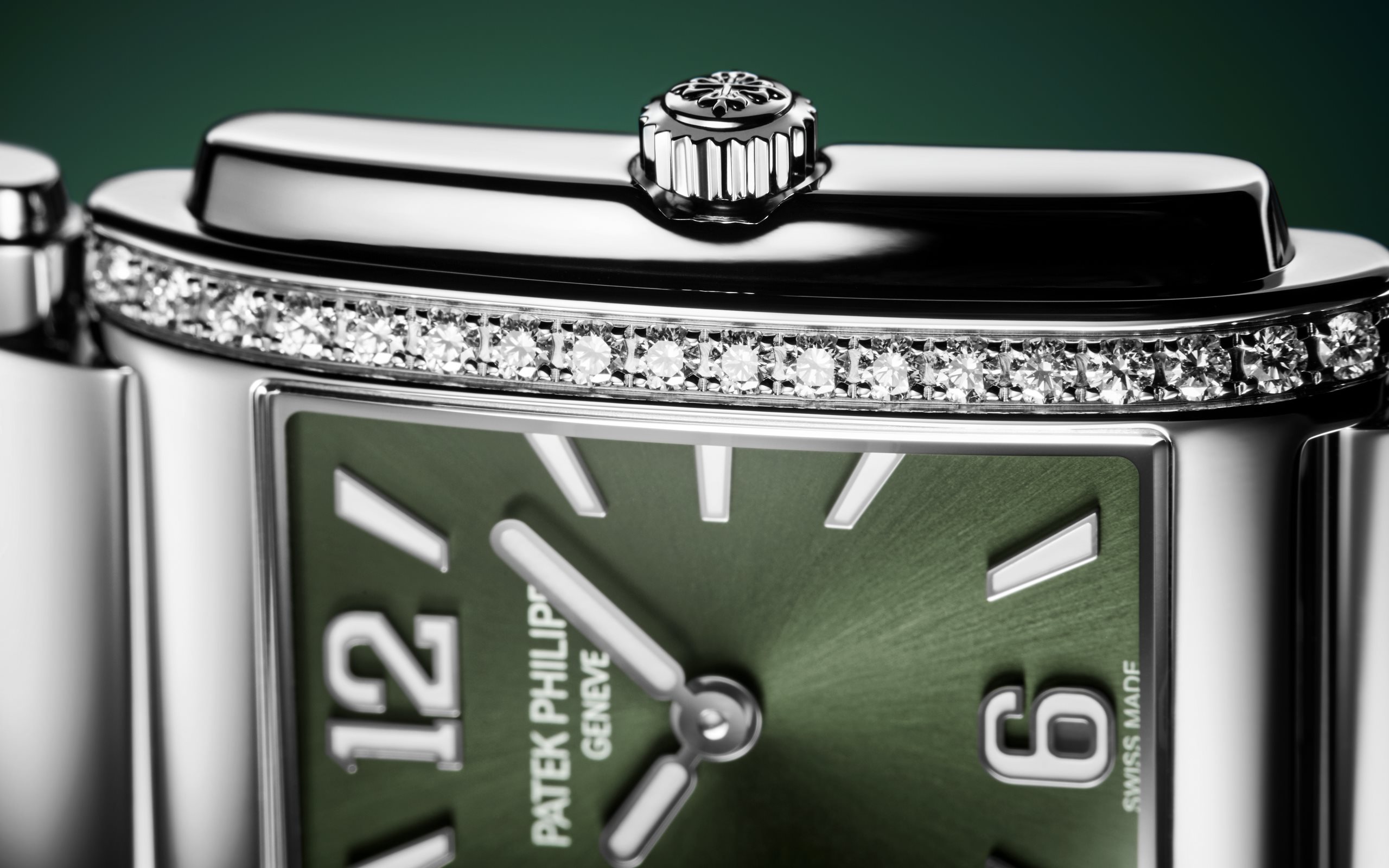 Twenty~4 Manchette Steel Diamond Green Dial 25mm Product Image 3