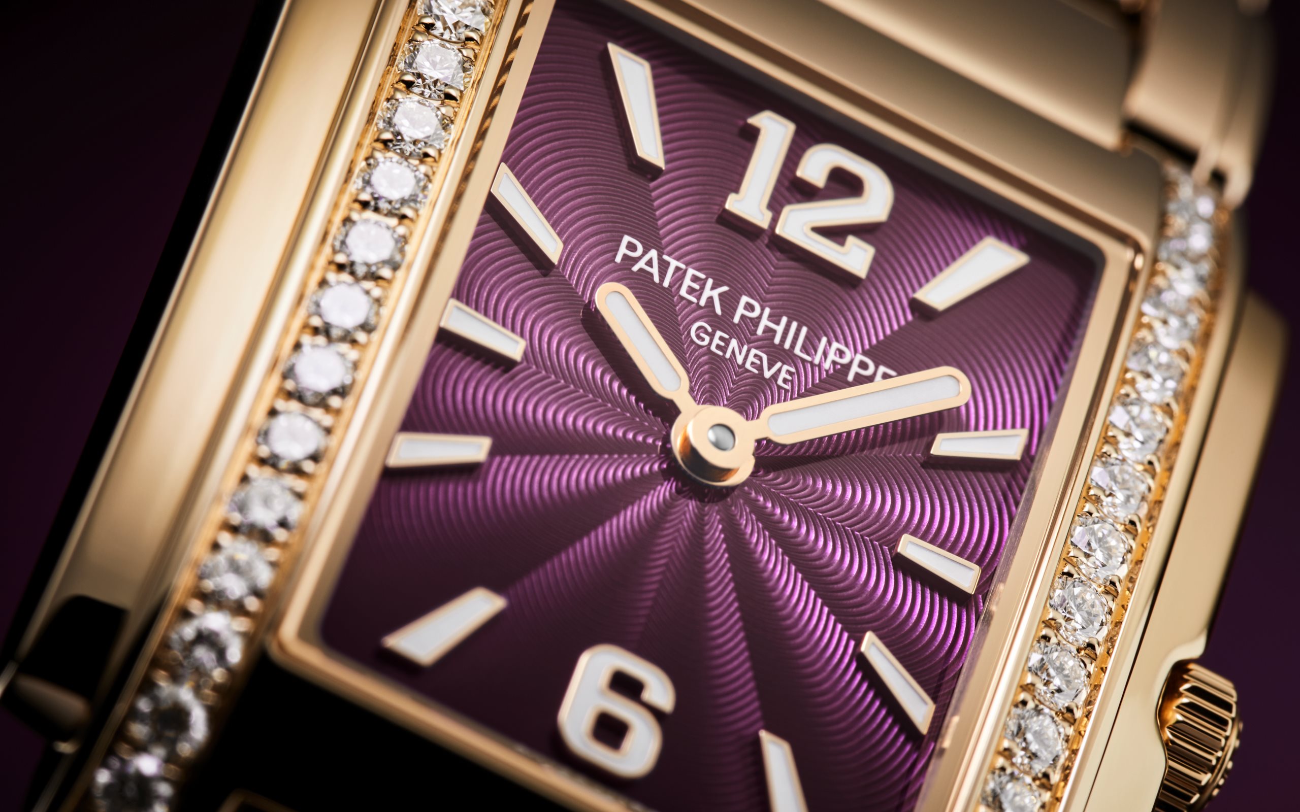 Twenty~4 Manchette Rose Gold Diamond Purple Dial 25mm Product Image 3