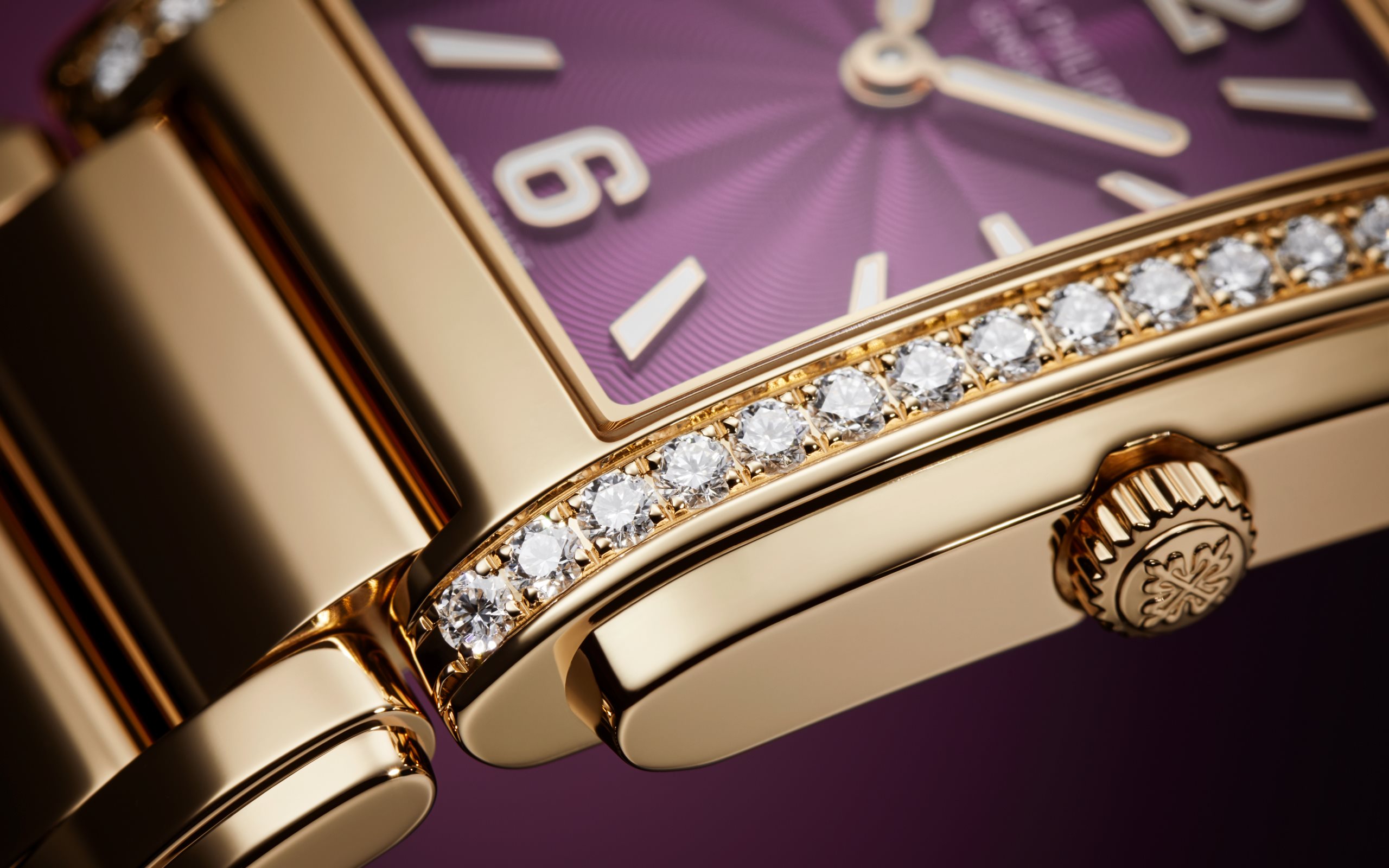 Twenty~4 Manchette Rose Gold Diamond Purple Dial 25mm Product Image 4