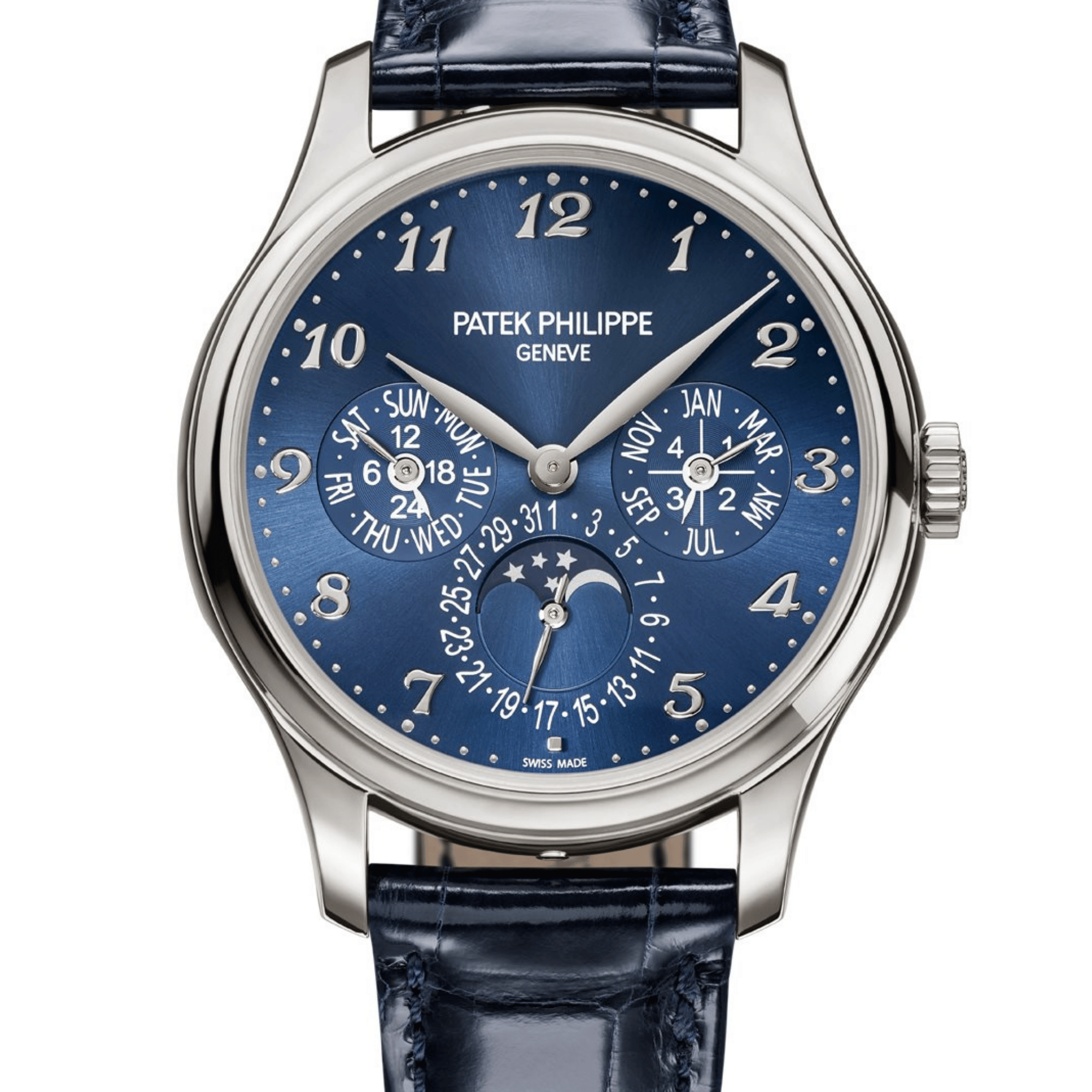 Perpetual Calendar White Gold Blue Dial 39mm Product Image 1