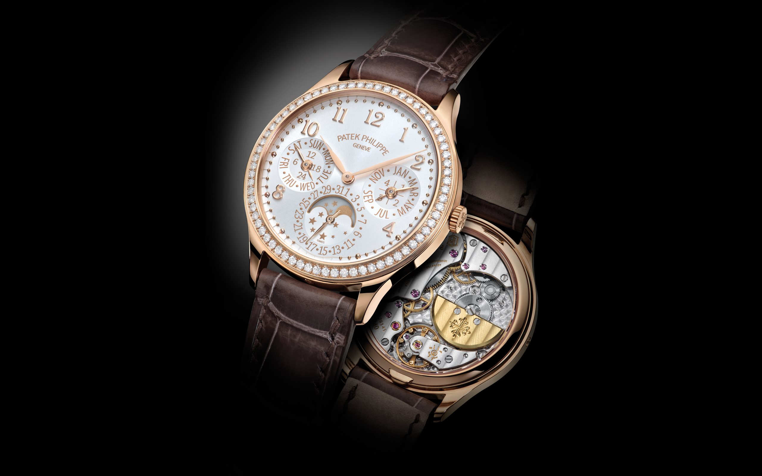 Perpetual Calendar Rose Gold Diamond White Dial 35mm Product Image 2