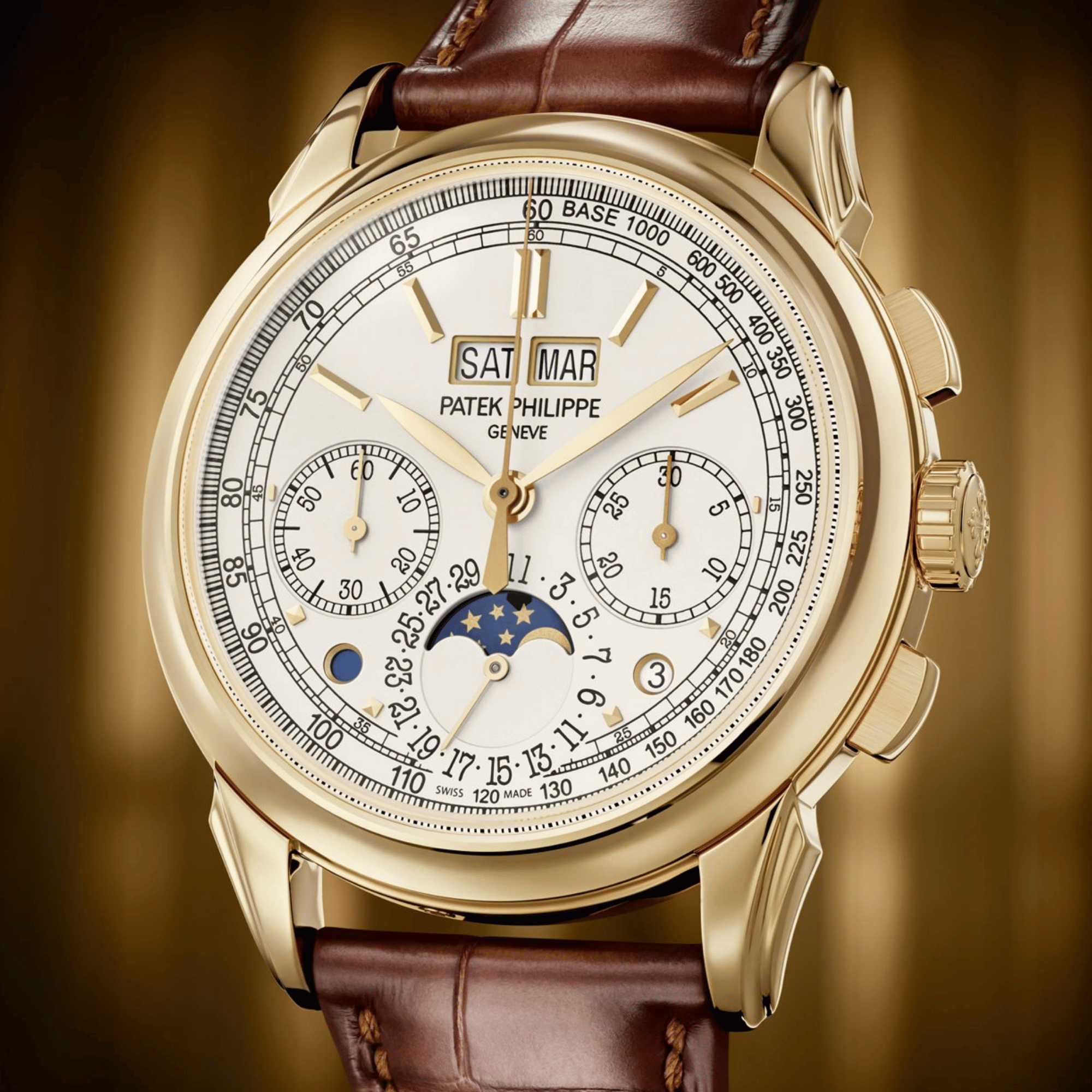 Grand Complications Perpetual Calendar Chronograph Alligator Silver Dial 41mm Product Image 1