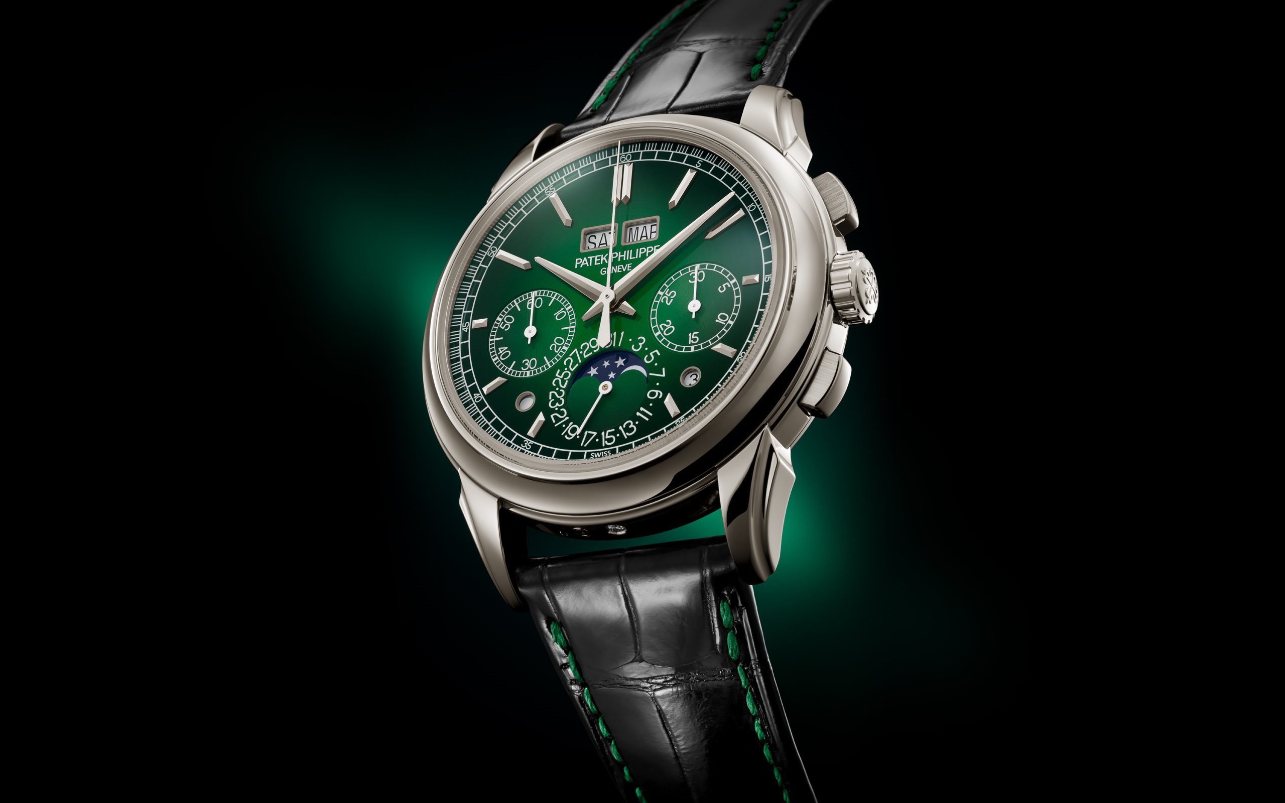 Grand Complications Perpetual Calendar Chronograph Platinum Green Dial 41mm Product Image 1