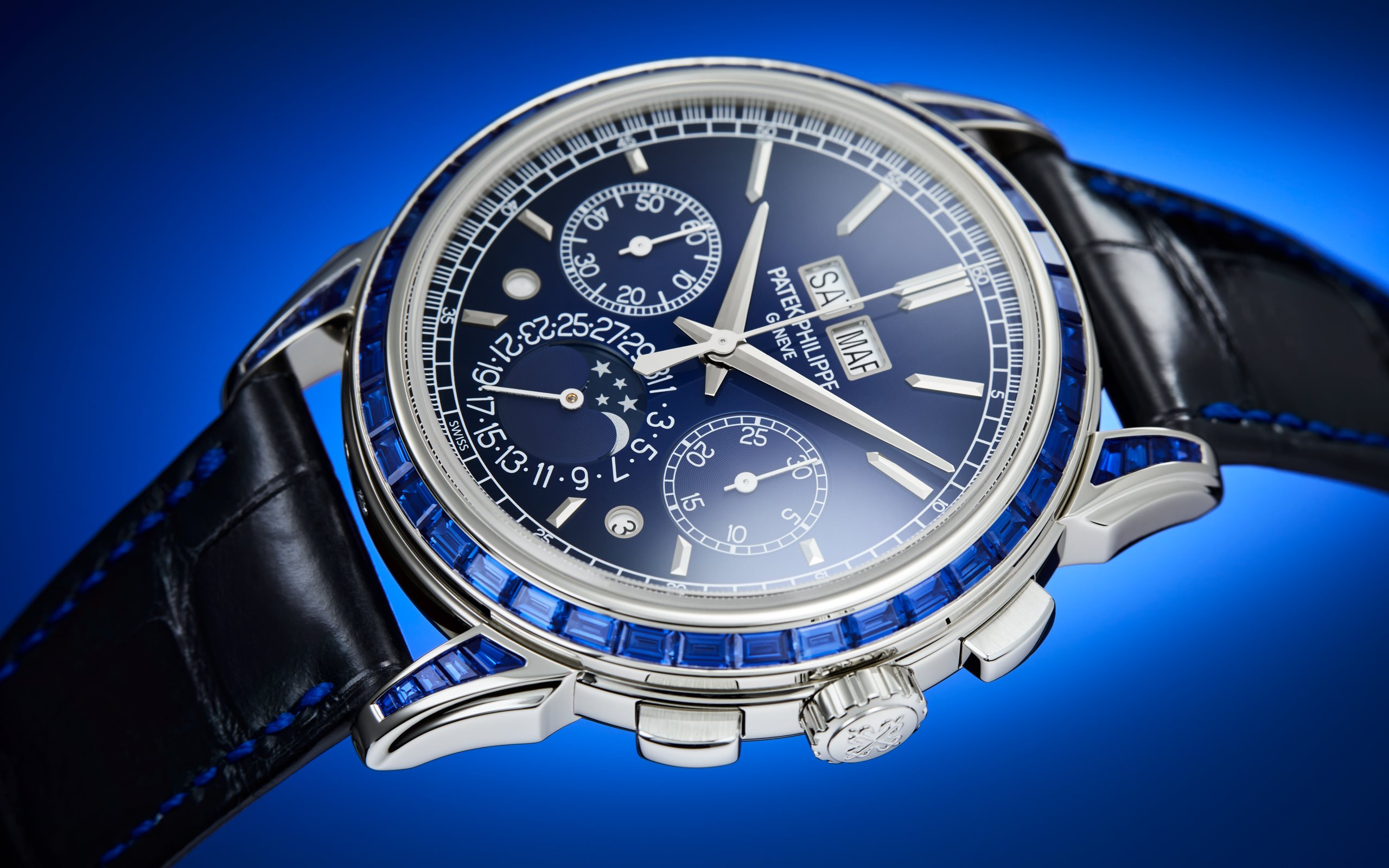 Grand Complications Perpetual Calendar Platinum Gem-Set Blue Dial 41mm Product Image 2