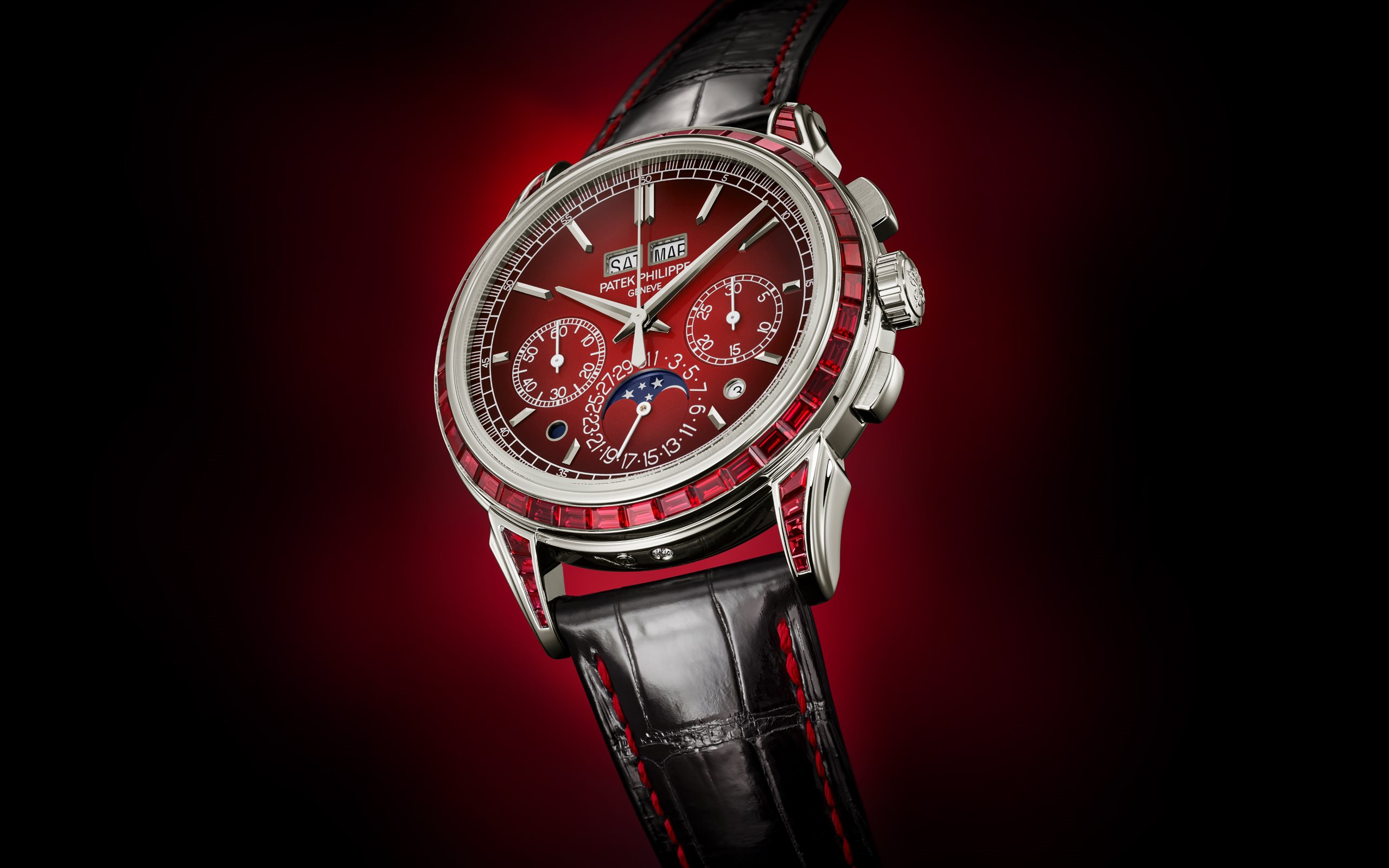 Grand Complications Perpetual Calendar Chronograph Platinum Ruby Red Dial 41mm Product Image 1