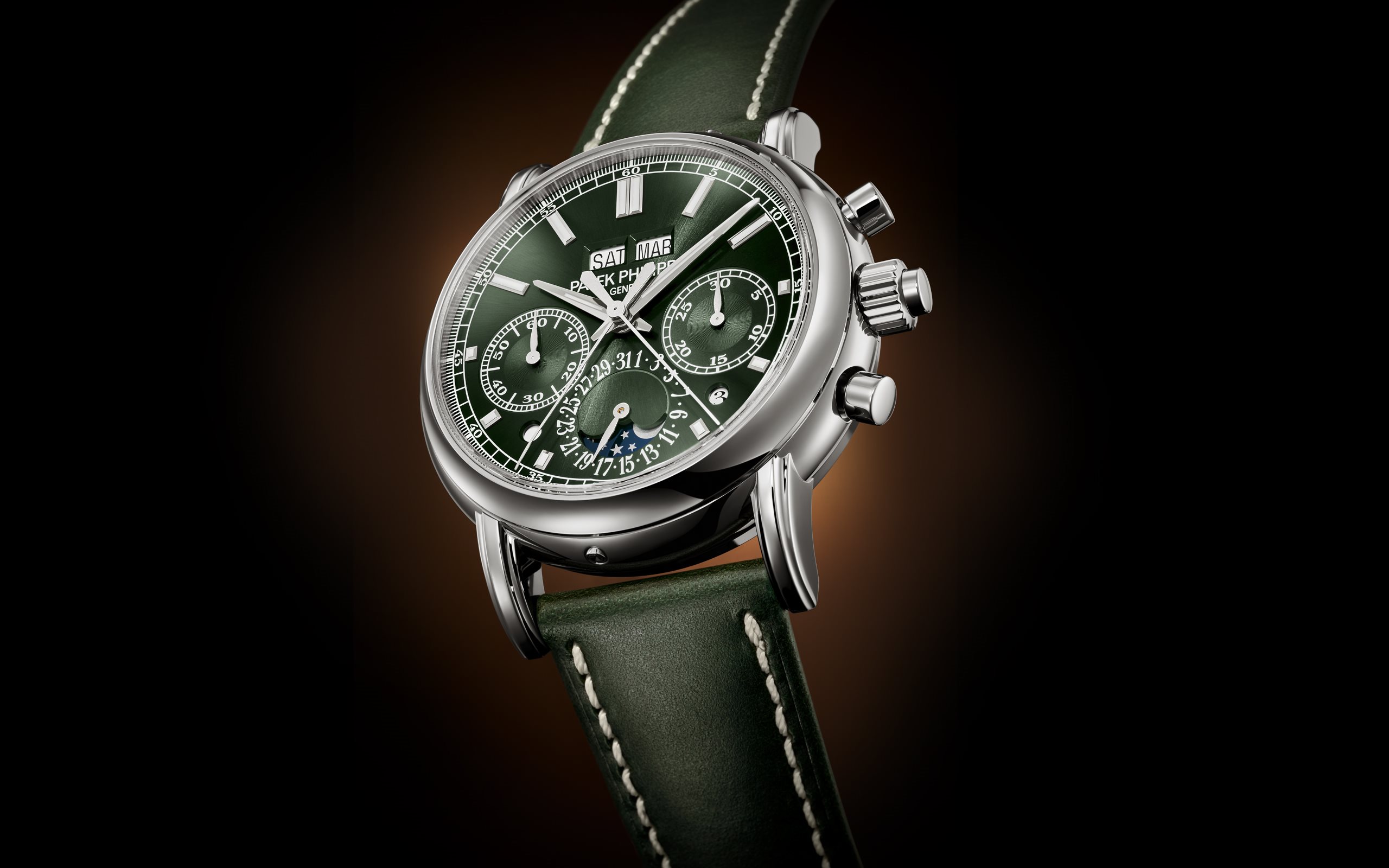 Grand Complications Perpetual Calendar Split-Seconds Chronograph White Gold Green Dial 40mm Product Image 1