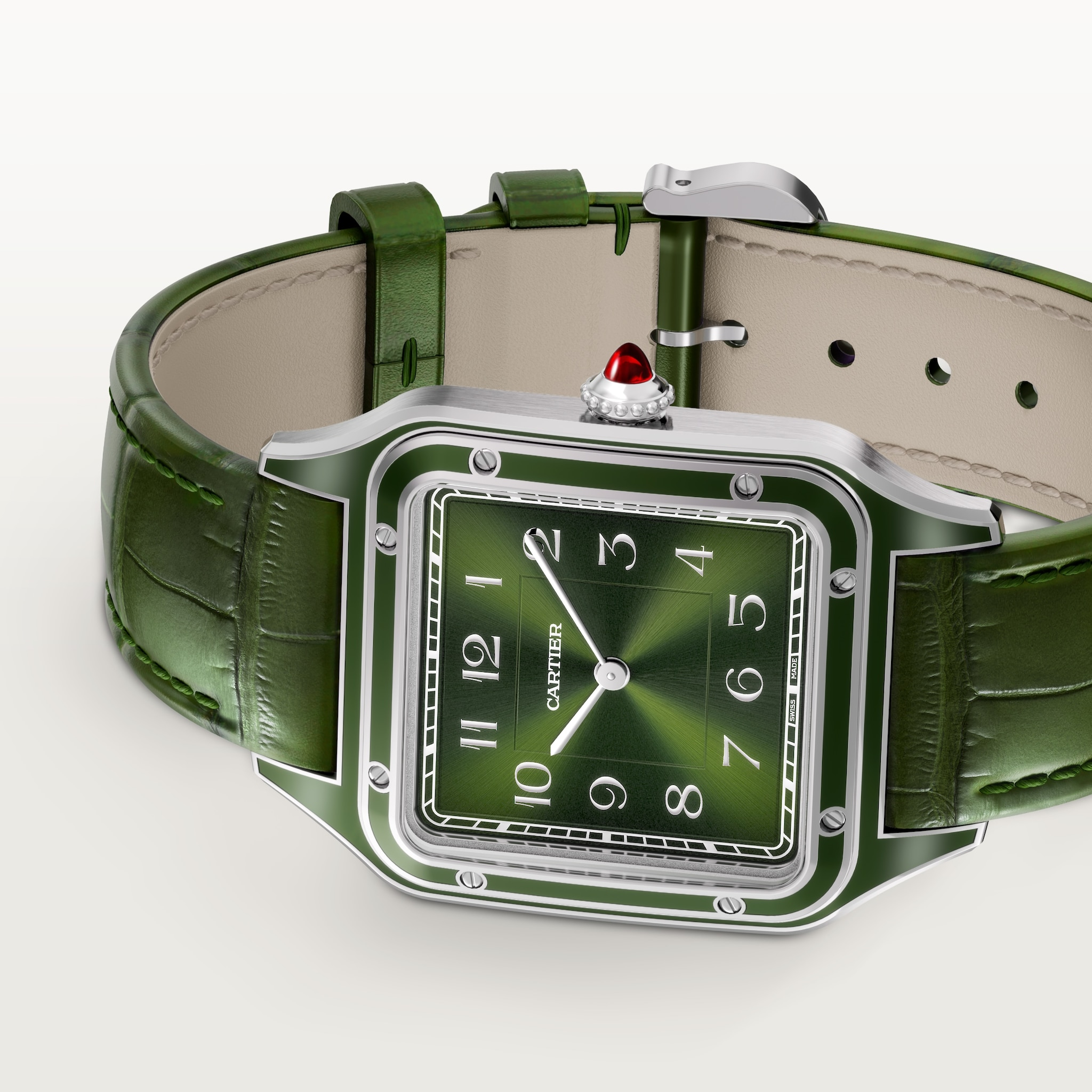 Santos-Dumont Platinum Green Dial Limited Edition 31mm Product Image 2