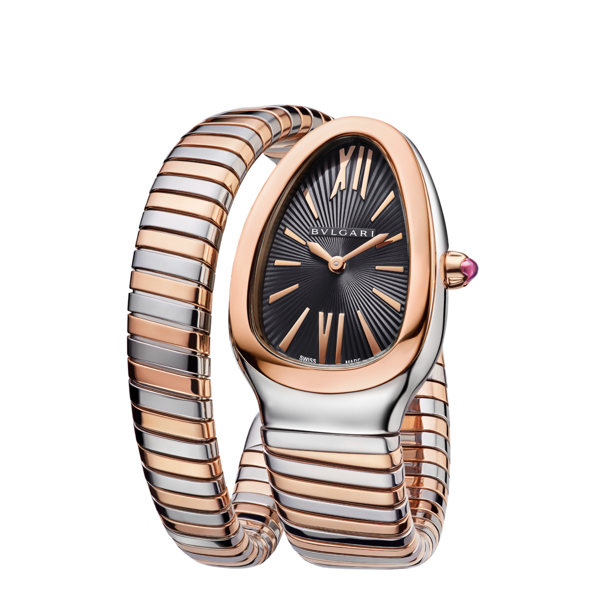 Serpenti Tubogas Rose Gold & Steel Black Dial 35mm Product Image 2