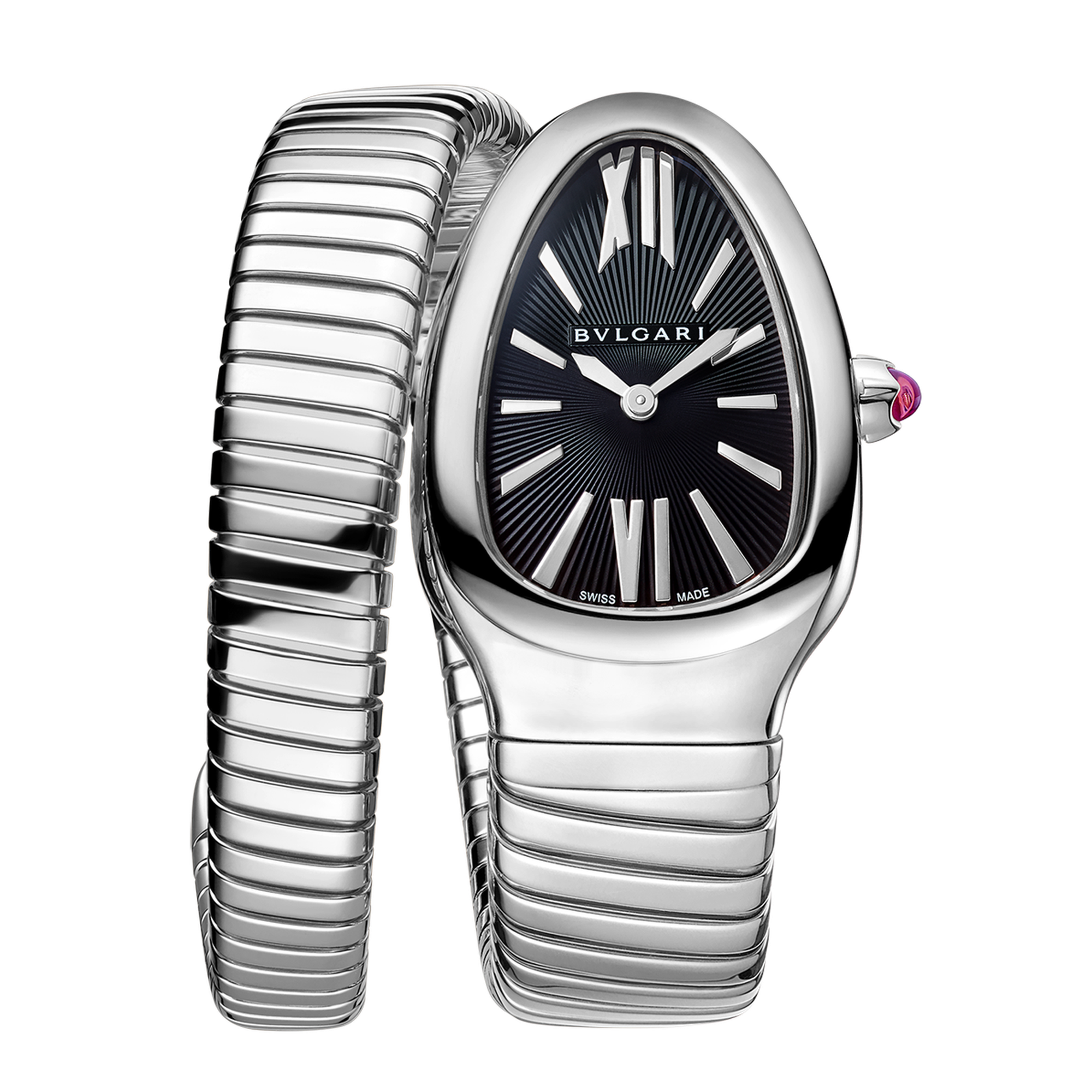 Serpenti Tubogas Steel Black Dial 35mm Product Image 1