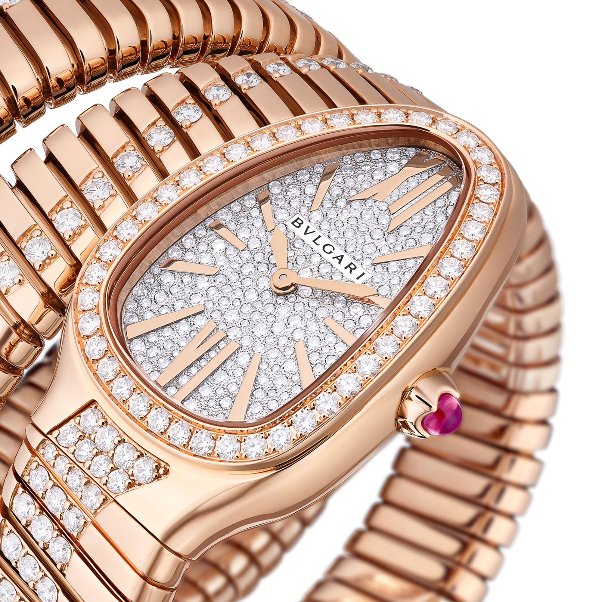 Serpenti Tubogas Rose Gold Diamond Pave Dial 35mm Product Image 2