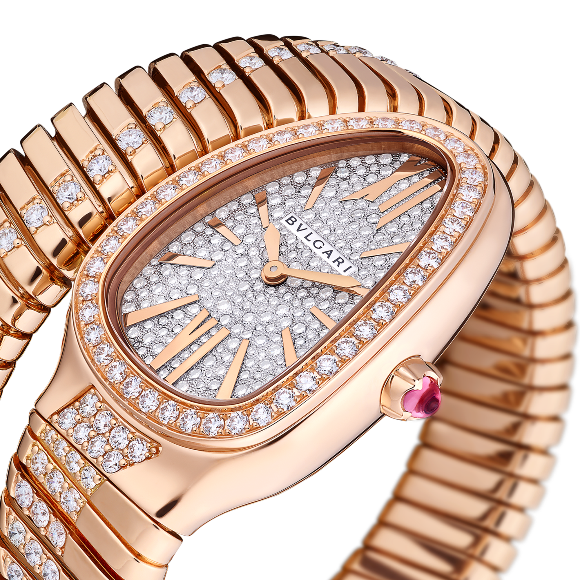 Serpenti Tubogas Rose Gold Diamond Pave Dial 35mm Product Image 2