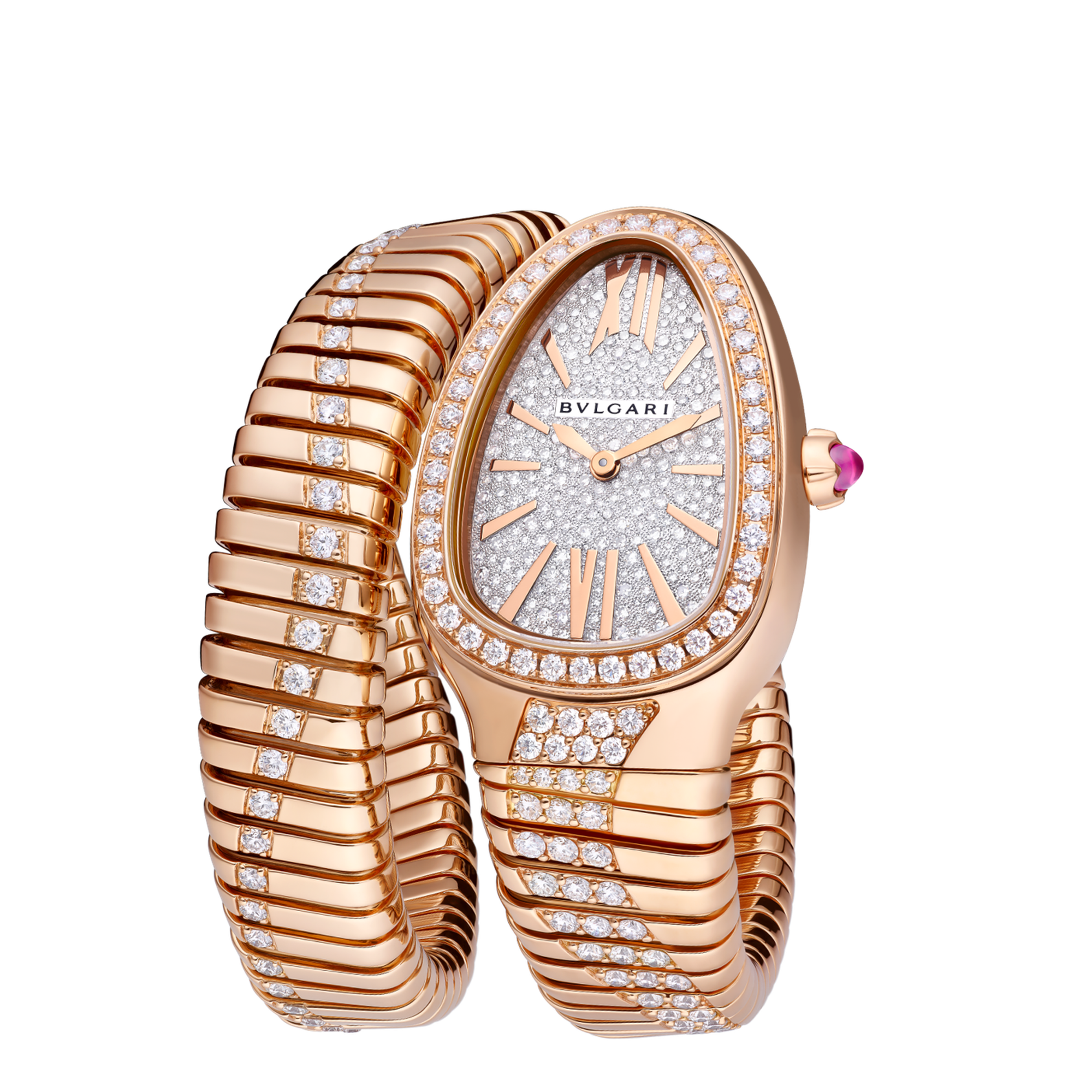 Serpenti Tubogas Rose Gold Diamond Pave Dial 35mm Product Image 3