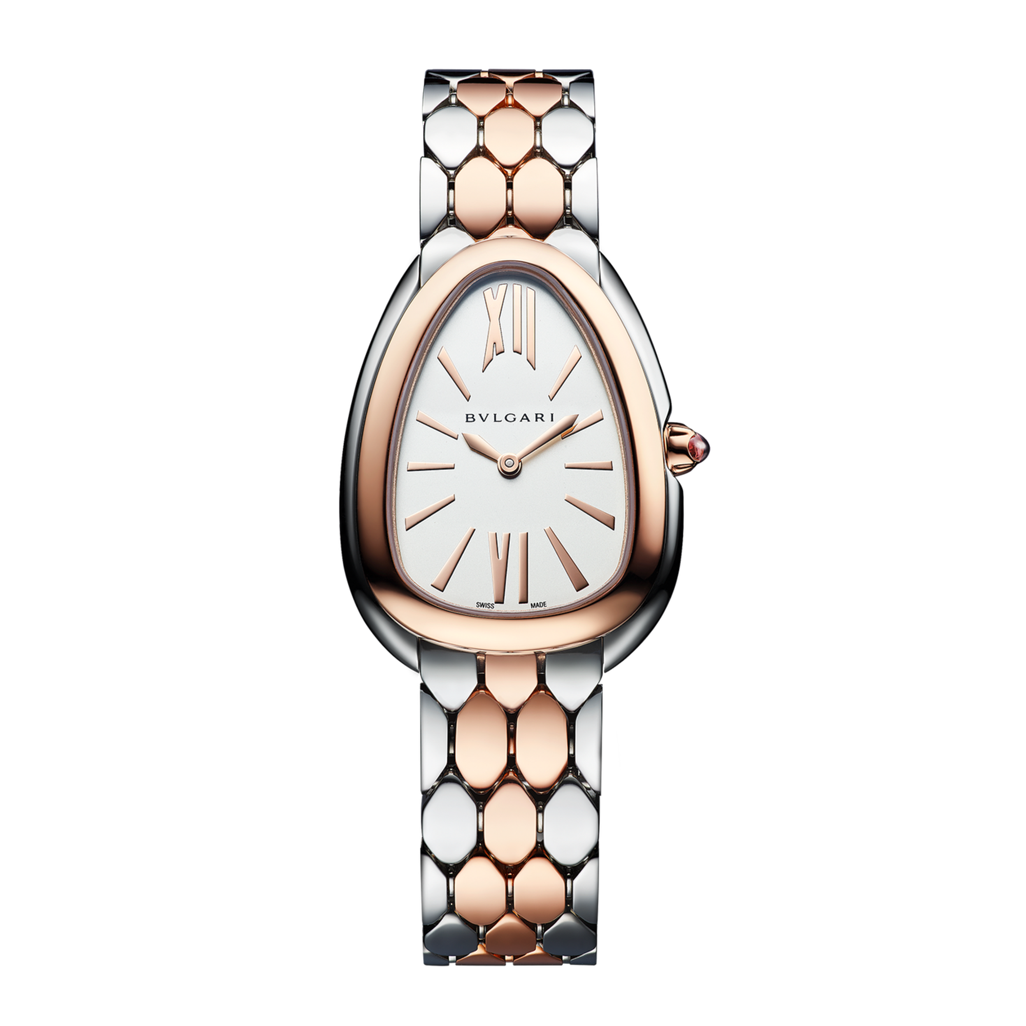 Serpenti Seduttori Rose Gold & Steel White Dial 33mm Product Image 1