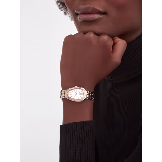 Serpenti Seduttori Rose Gold & Steel White Dial 33mm Product Image 4