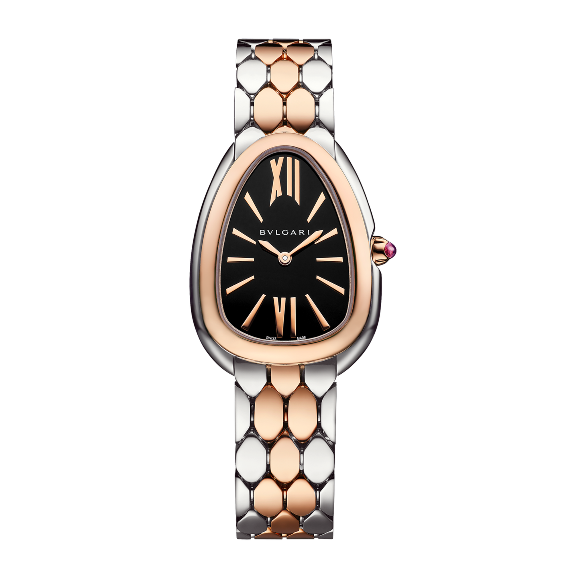 Serpenti Seduttori Rose Gold & Steel Black Dial 33mm Product Image 1
