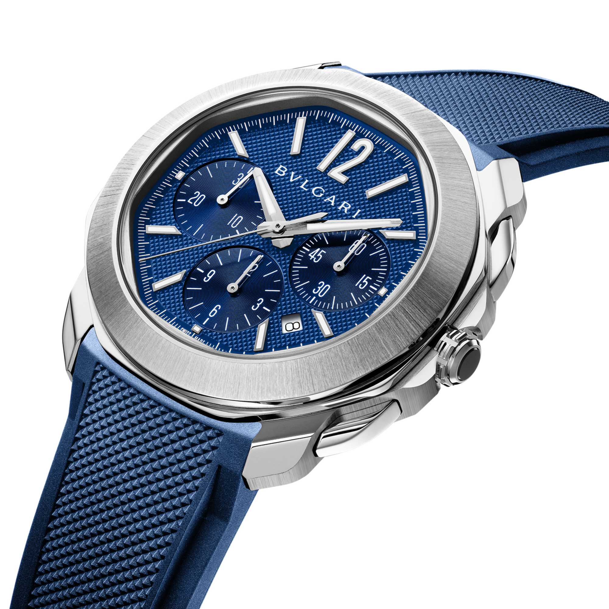 Octo Rom Chronograph Steel Blue Dial 42mm Product Image 6