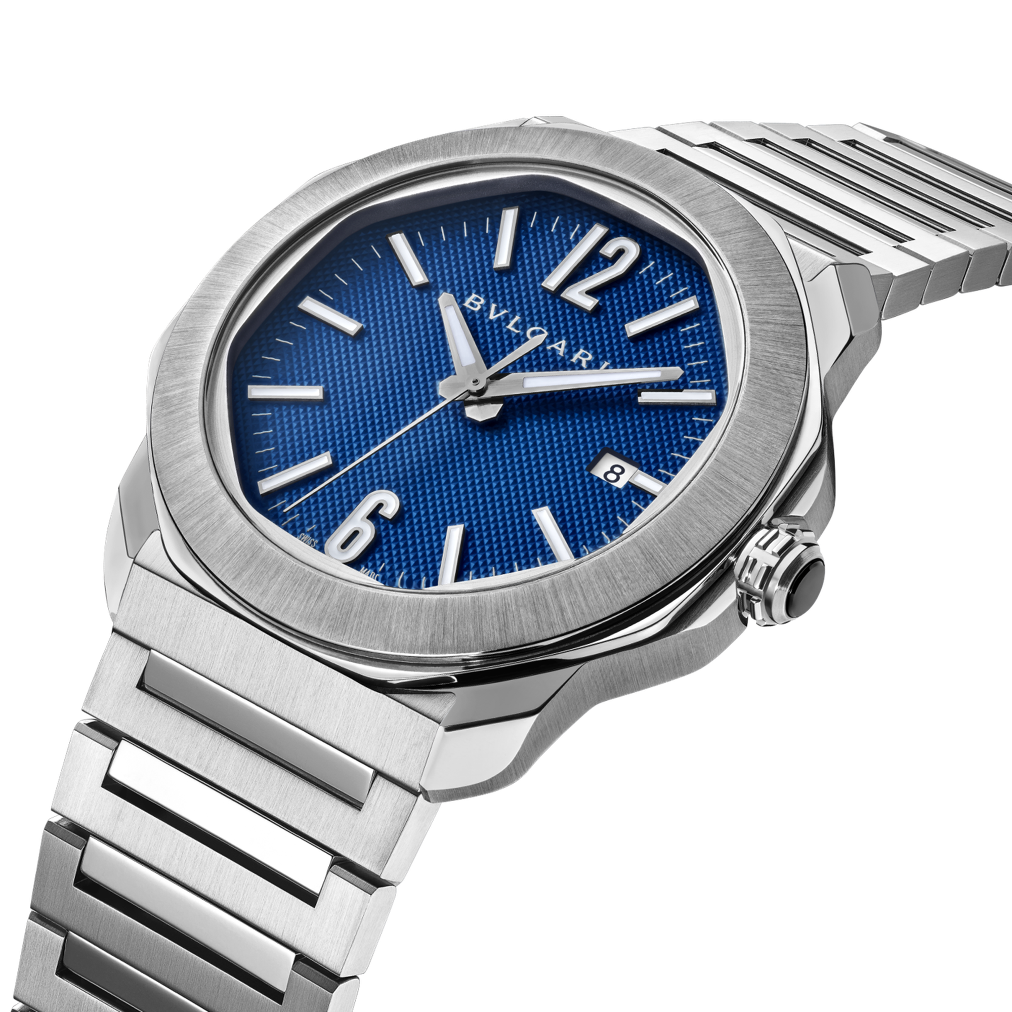 Octo Roma Steel Blue Dial 41mm Product Image 2
