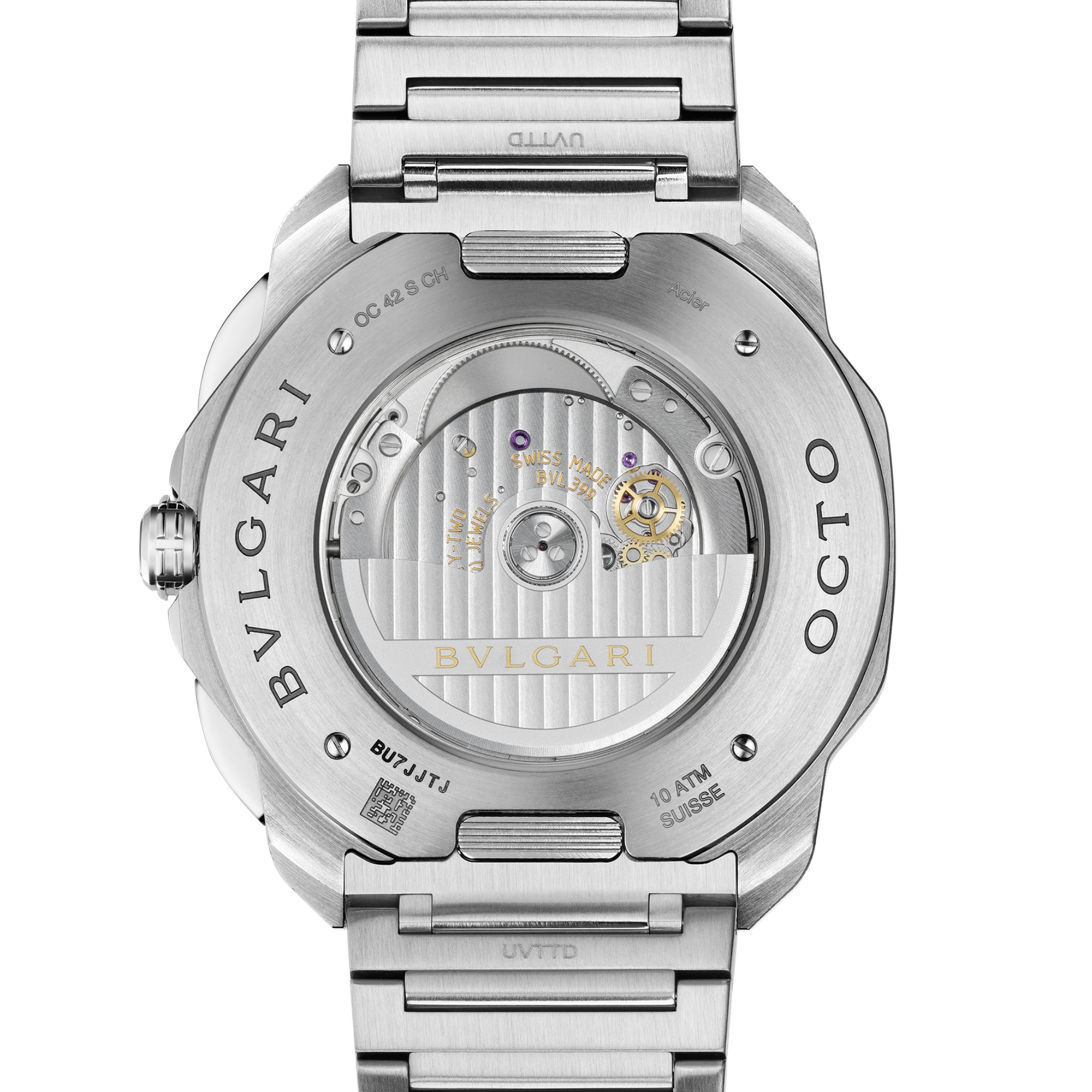 Octa Roma Chronograph Steel Black Dial 42mm Product Image 4