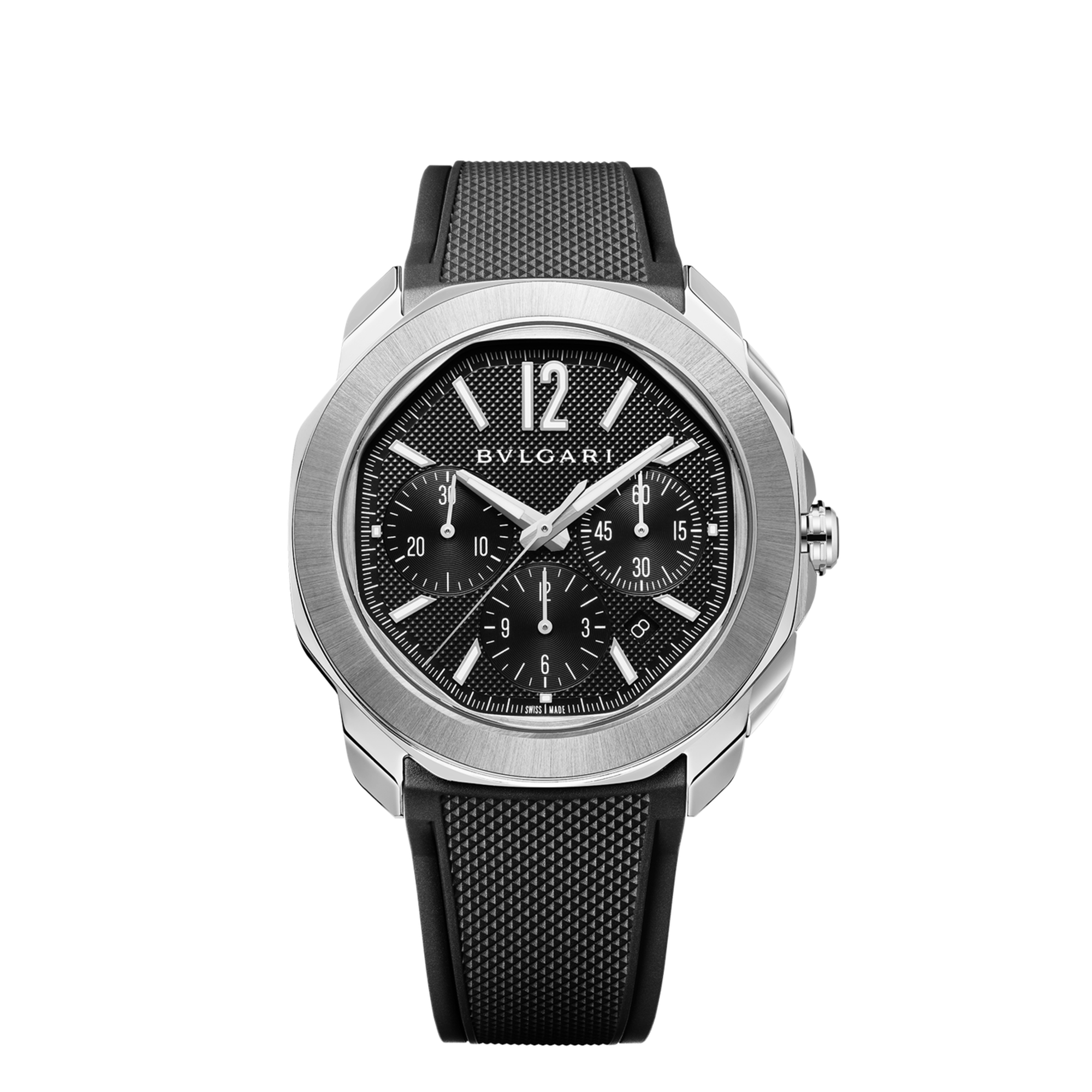 Octa Roma Chronograph Steel Black Dial 42mm Product Image 6