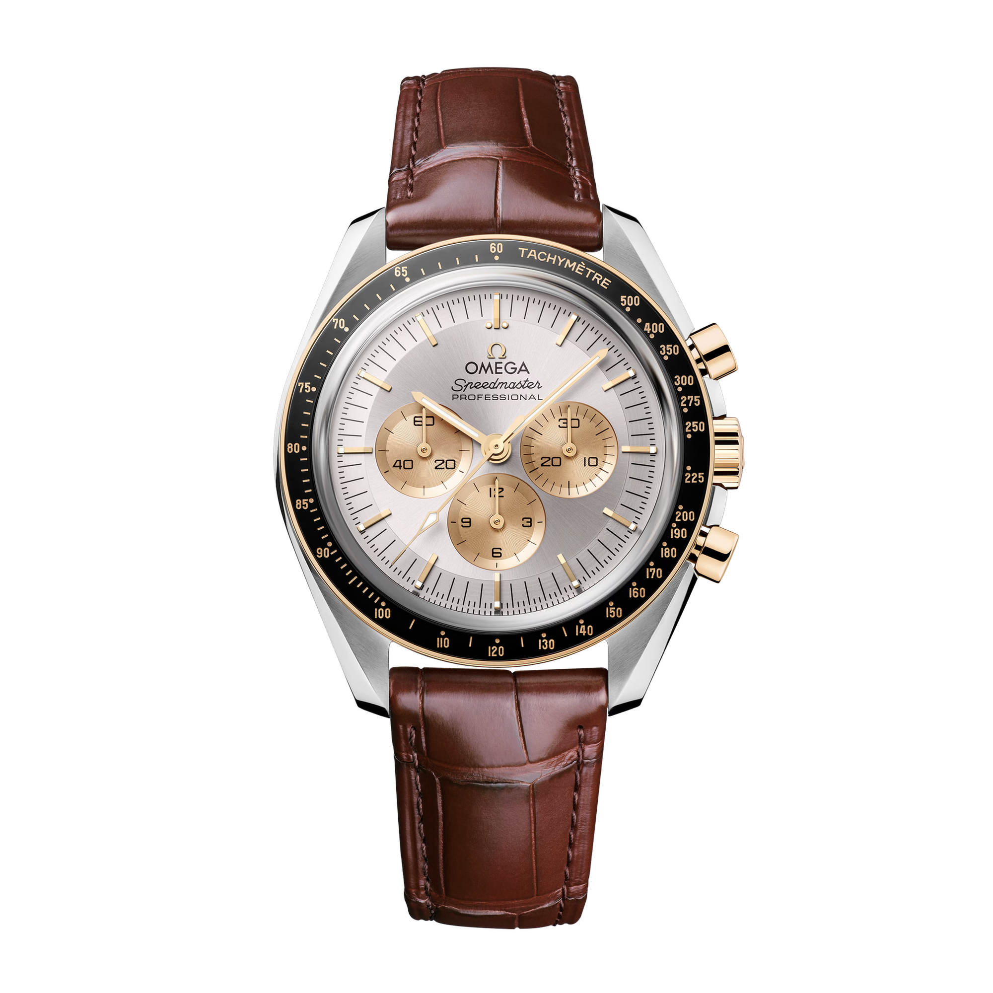 Speedmaster Professional Moonwatch Yellow Gold & Steel Silver Dial 42mm Product Image