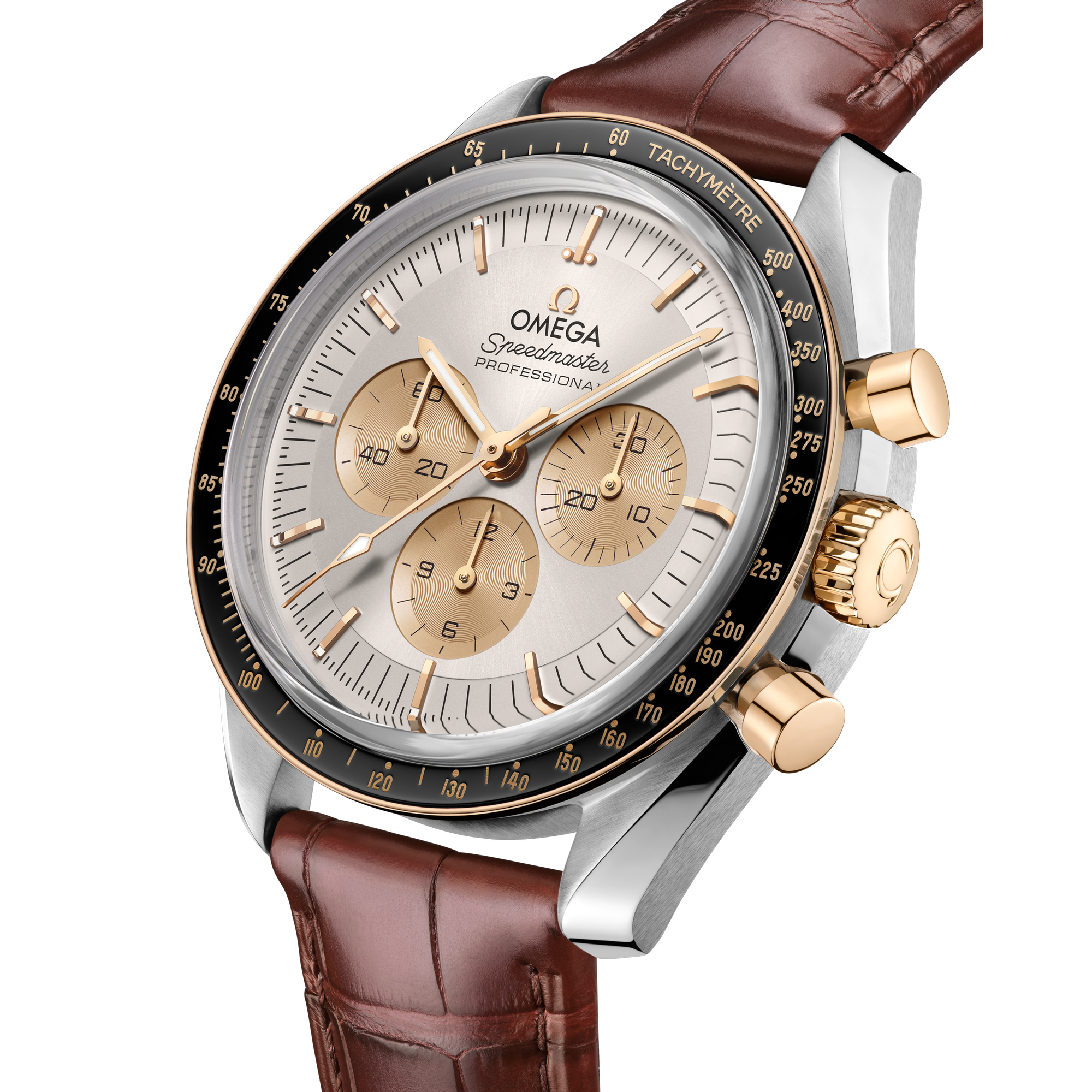 Speedmaster Professional Moonwatch Yellow Gold & Steel Silver Dial 42mm Product Image 1
