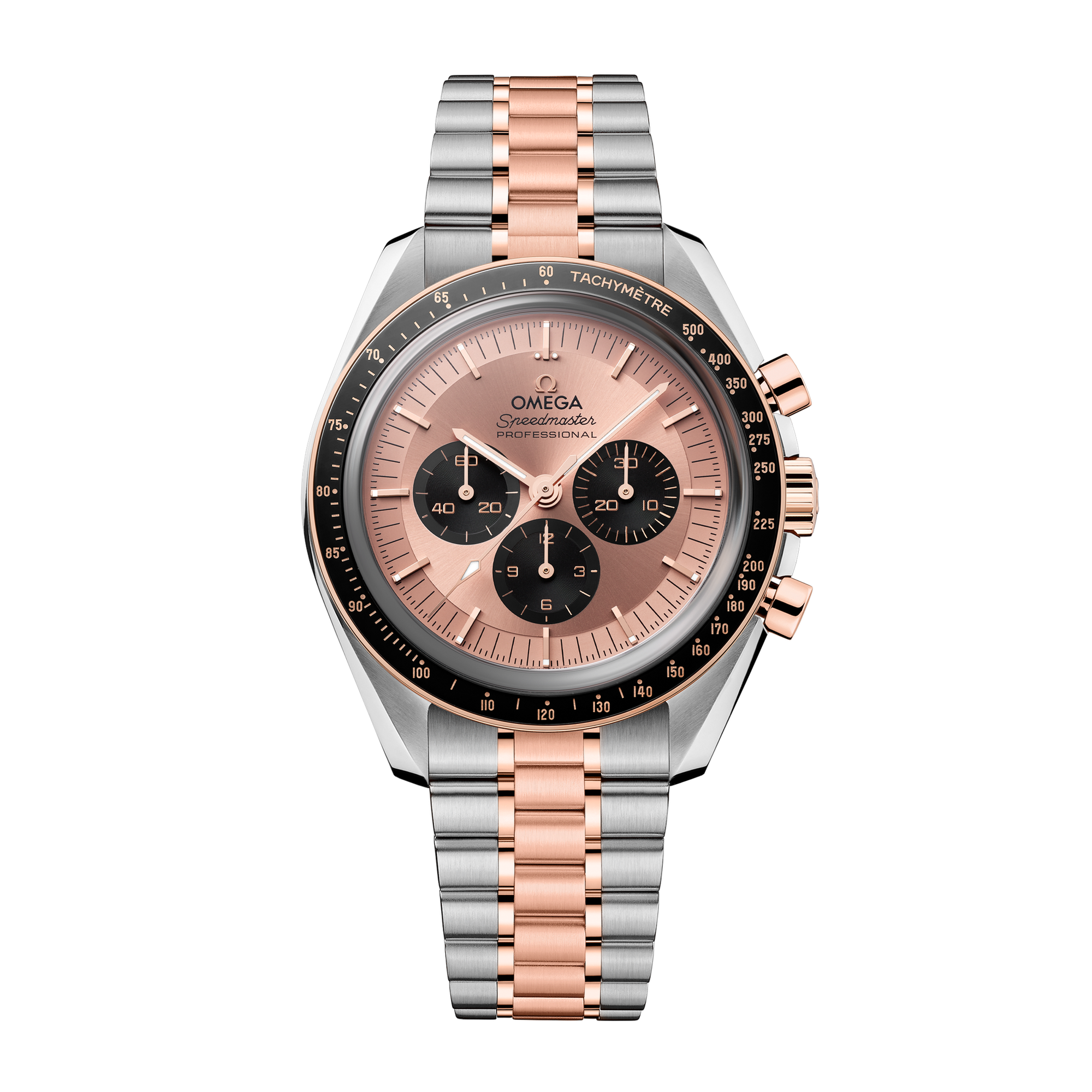 Speedmaster Professional Moonwatch Rose Gold & Steel Pink Dial 42mm Product Image