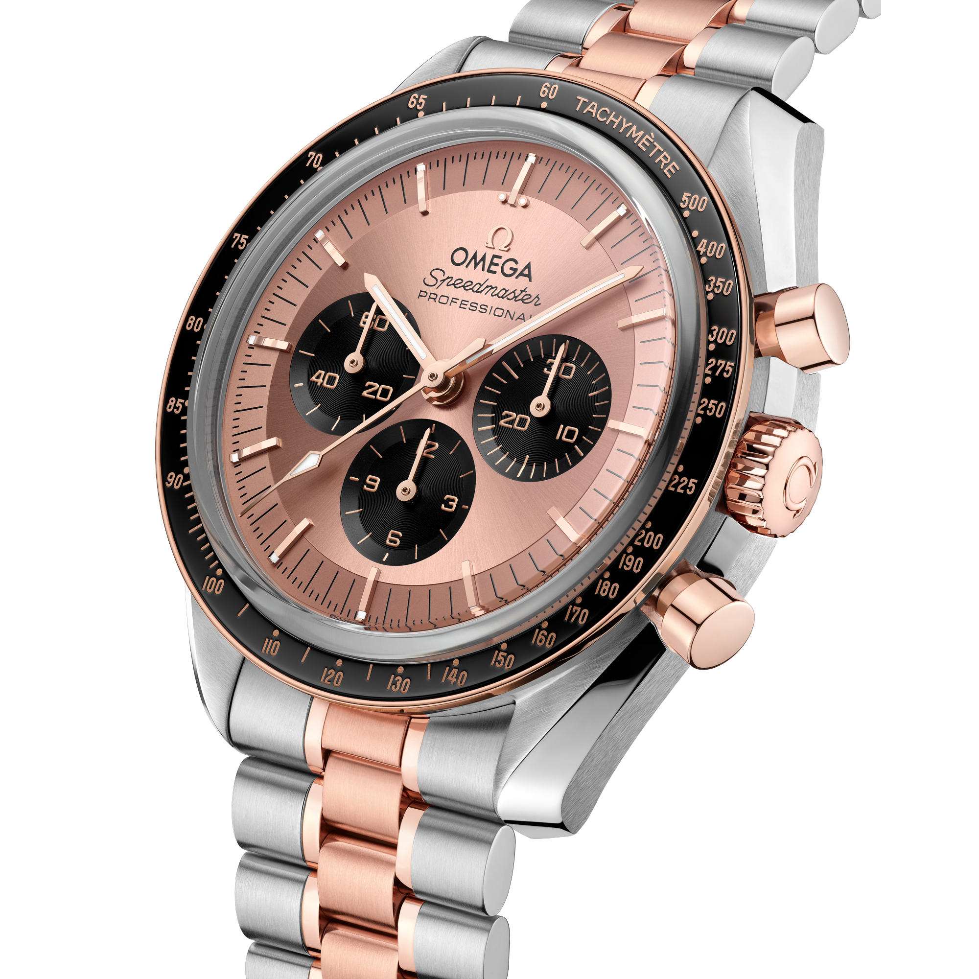 Speedmaster Professional Moonwatch Rose Gold & Steel Pink Dial 42mm Product Image 1