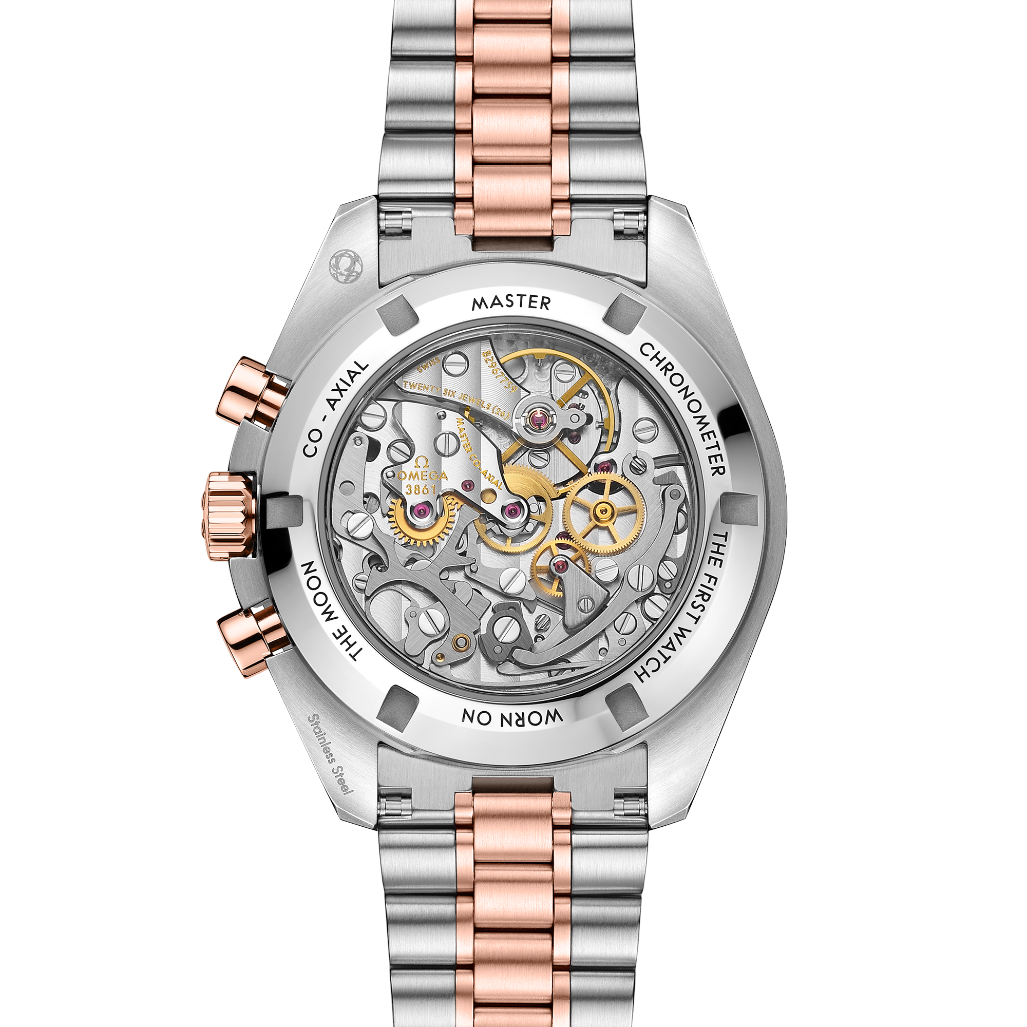 Speedmaster Professional Moonwatch Rose Gold & Steel Pink Dial 42mm Product Image 4