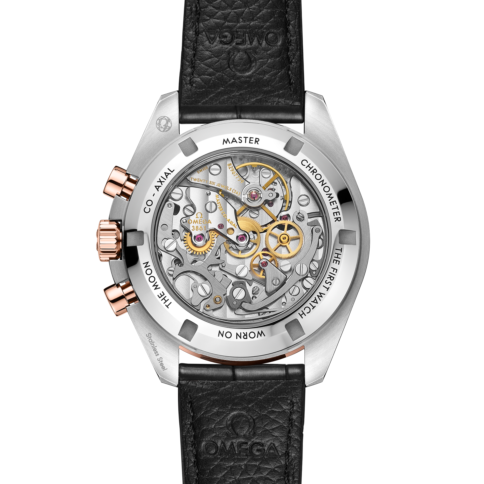 Speedmaster Professional Moonwatch Rose Gold & Steel Pink Dial 42mm Product Image 4