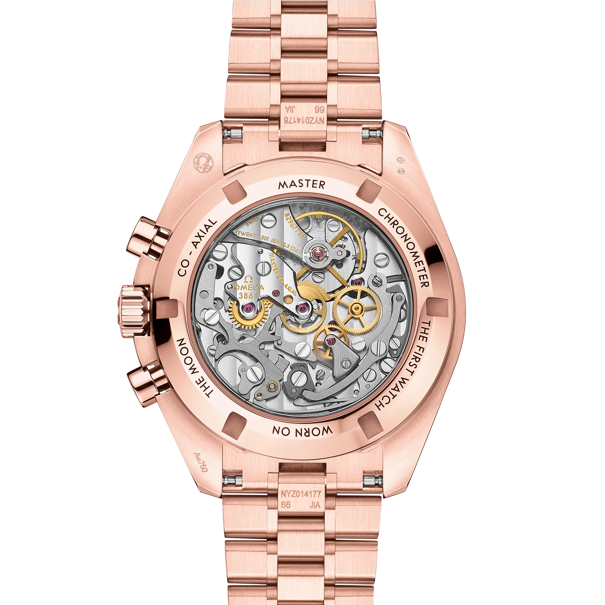 Speedmaster Professional Moonwatch Rose Gold Diamond Brown Dial 42mm Product Image 2