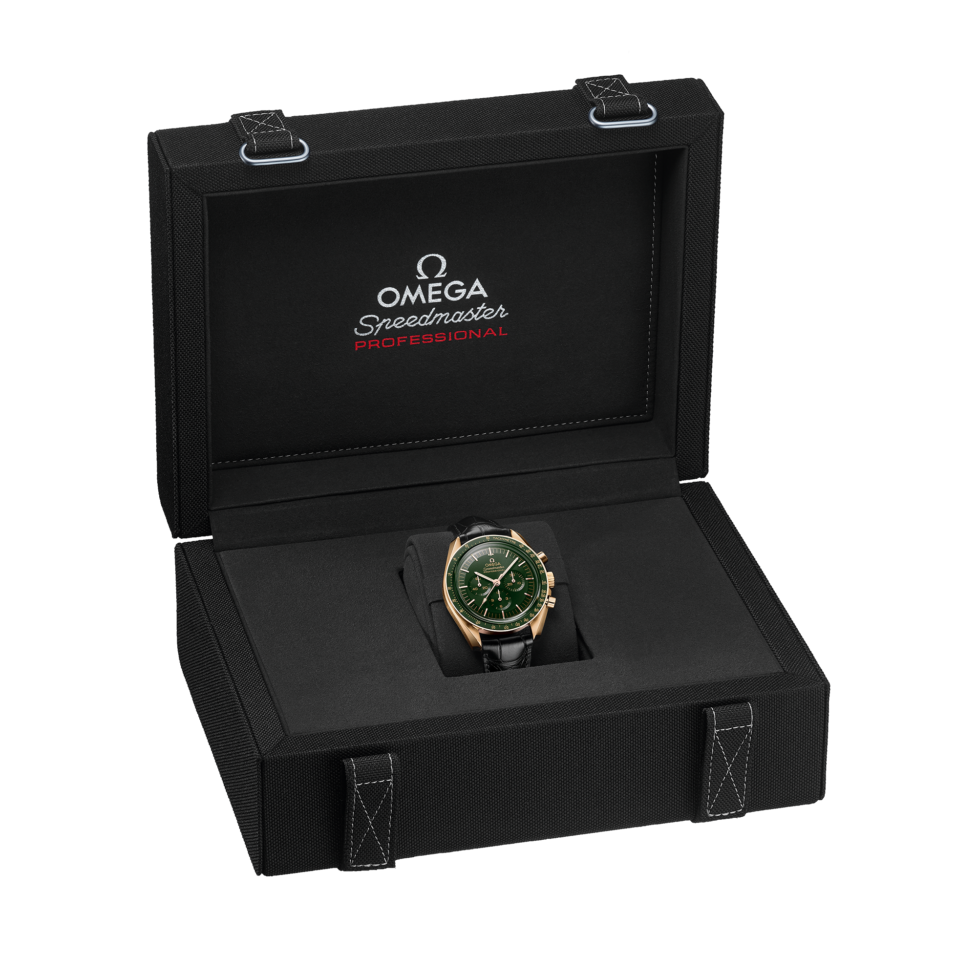 Speedmaster Professional Moonwatch Yellow Gold Green Dial 42mm Product Image 4