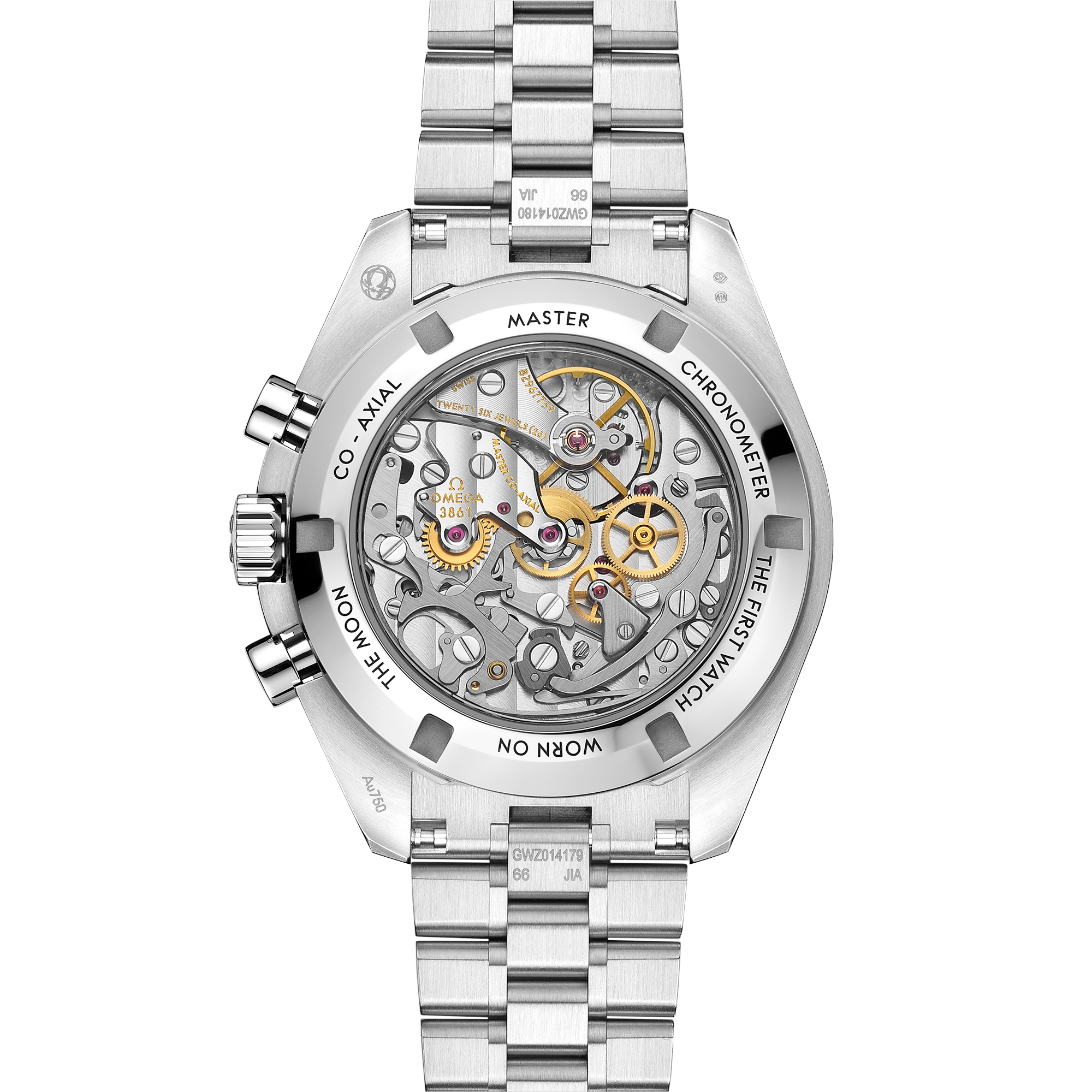 Speedmaster Professional Moonwatch White Gold Diamond Silver Dial 42mm Product Image 3