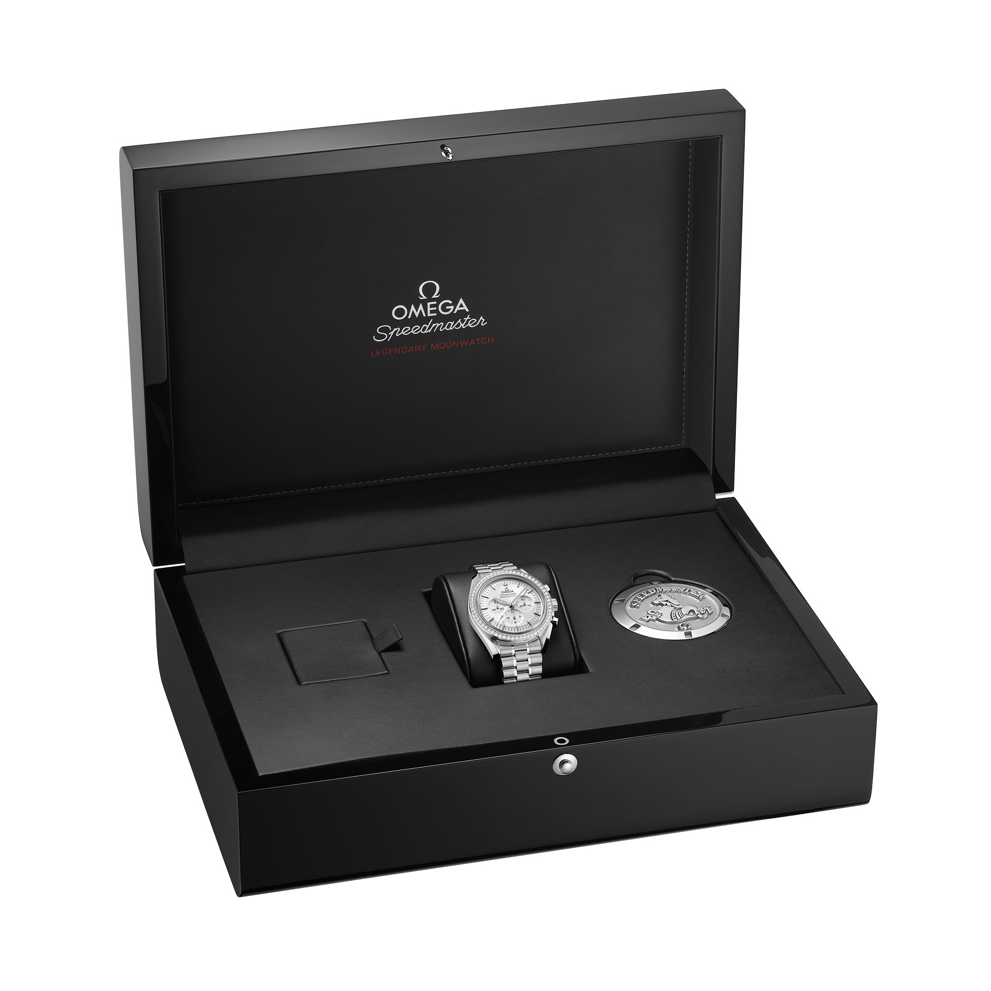 Speedmaster Professional Moonwatch White Gold Diamond Silver Dial 42mm Product Image 7