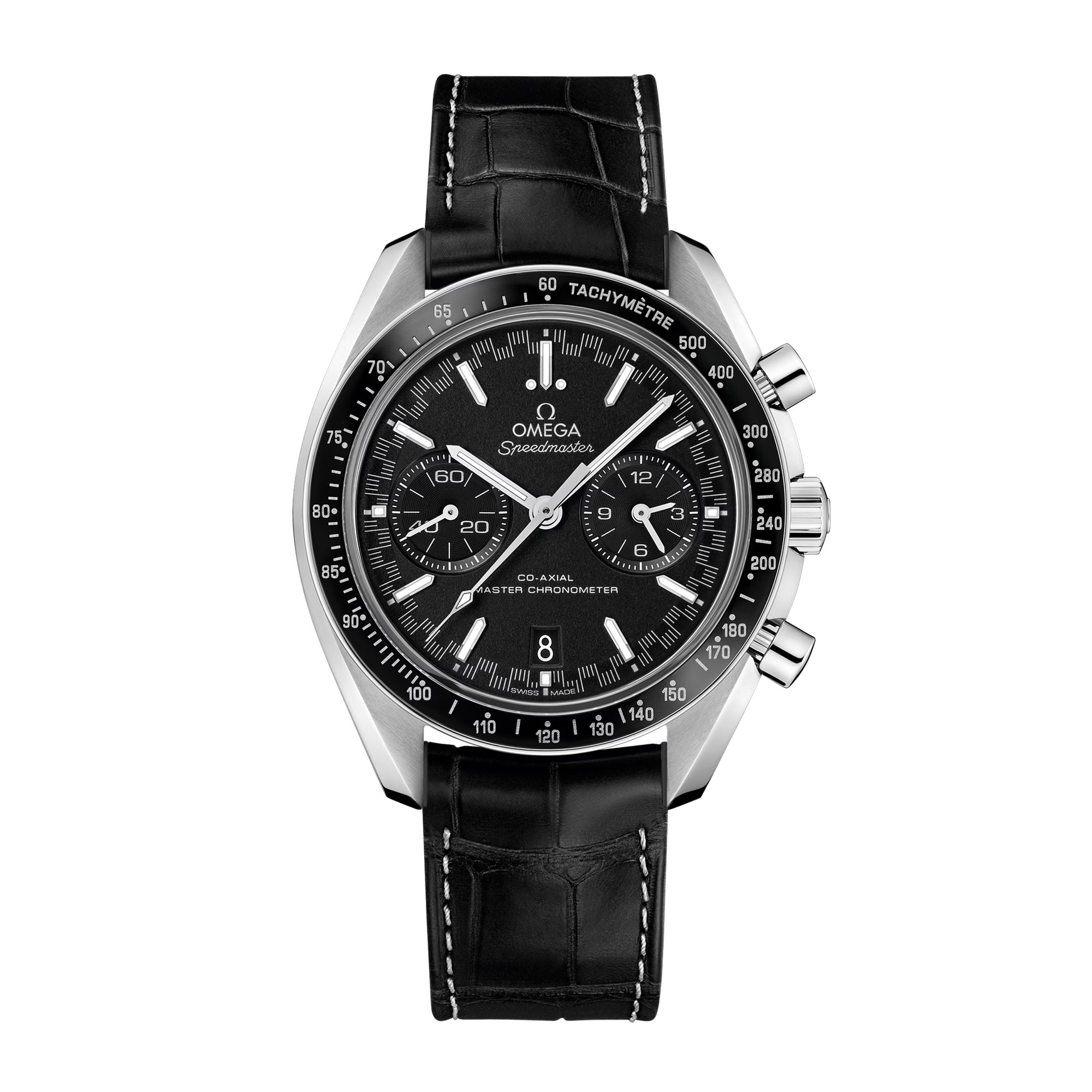 Speedmaster Racing Steel Black Dial 44mm Product Image 1