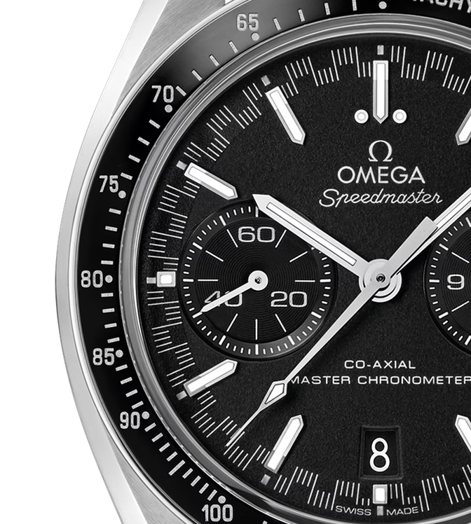Speedmaster Racing Steel Black Dial 44mm Product Image 3