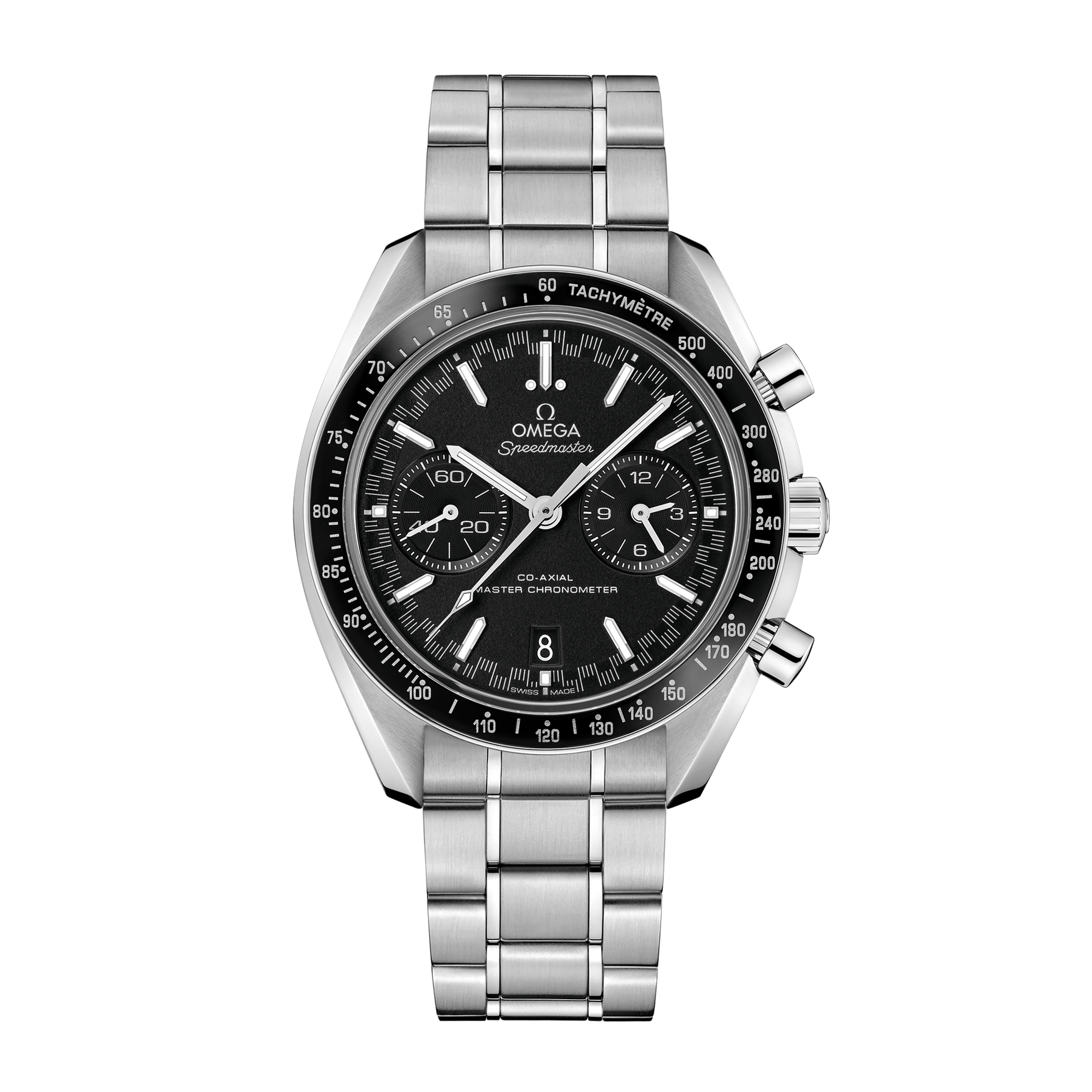 Speedmaster Racing Steel Black Dial 44mm Product Image 1