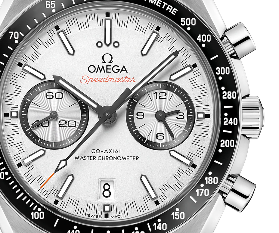 Speedmaster Racing Steel White Dial 44mm Product Image 4