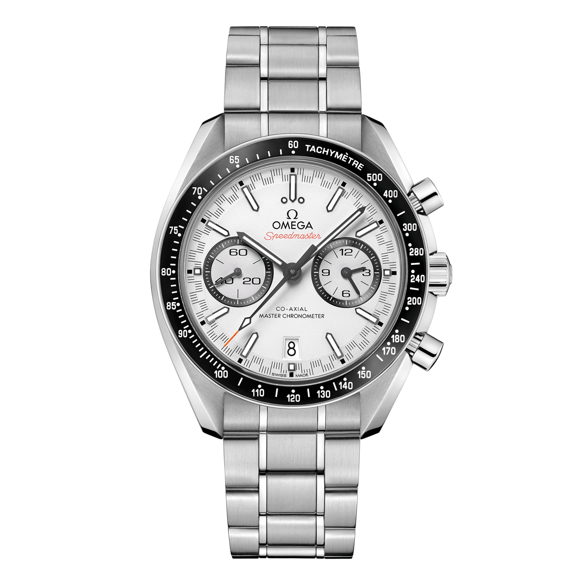 Speedmaster Racing Steel White Dial 44mm Product Image 1