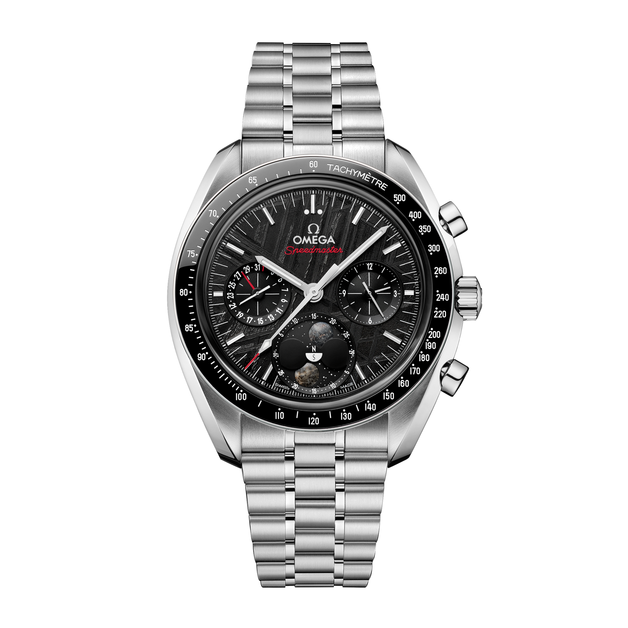 Speedmaster Moonphase Steel Black Meteorite Dial 43mm Product Image