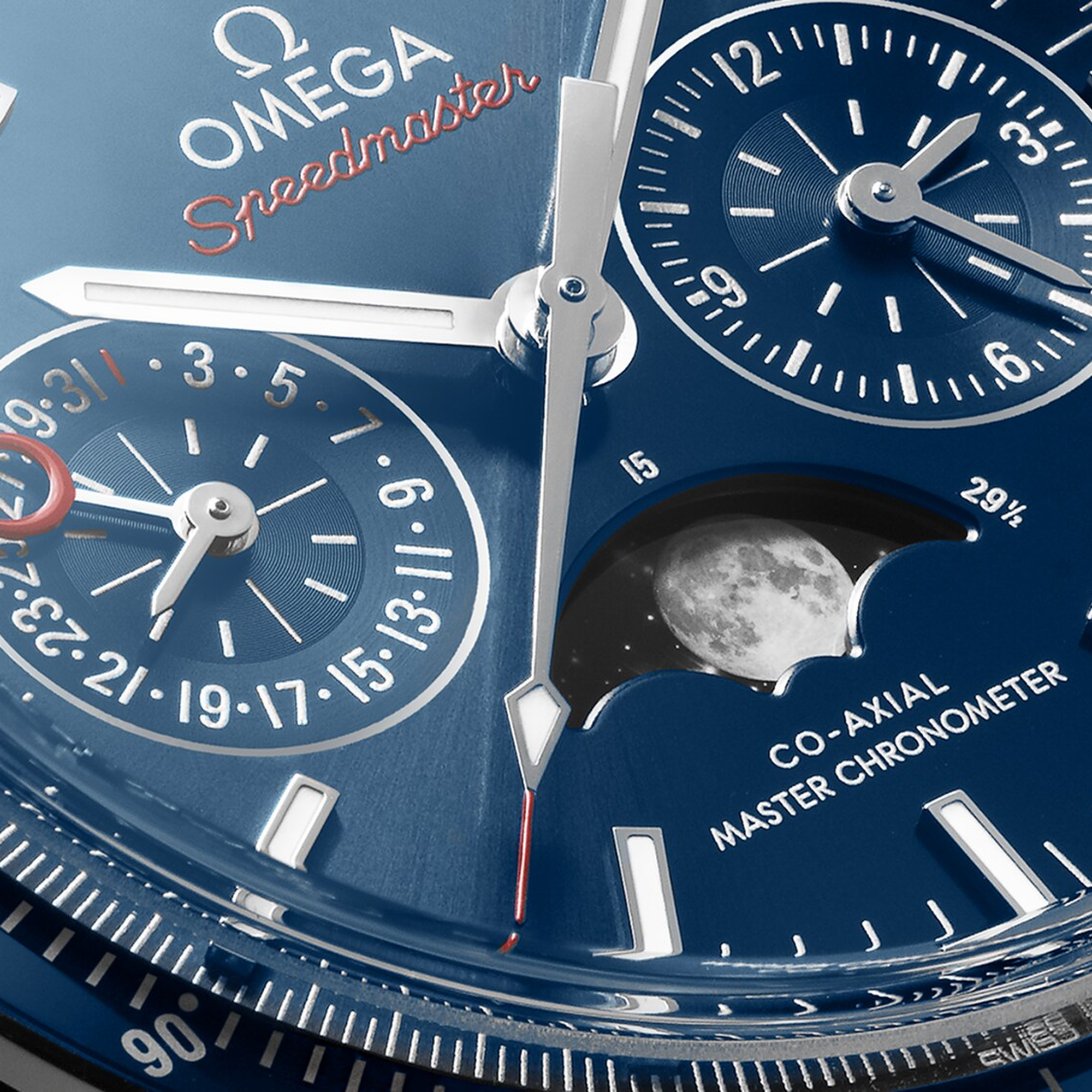 Speedmaster Moonphase Steel Blue Dial 44mm Product Image 2
