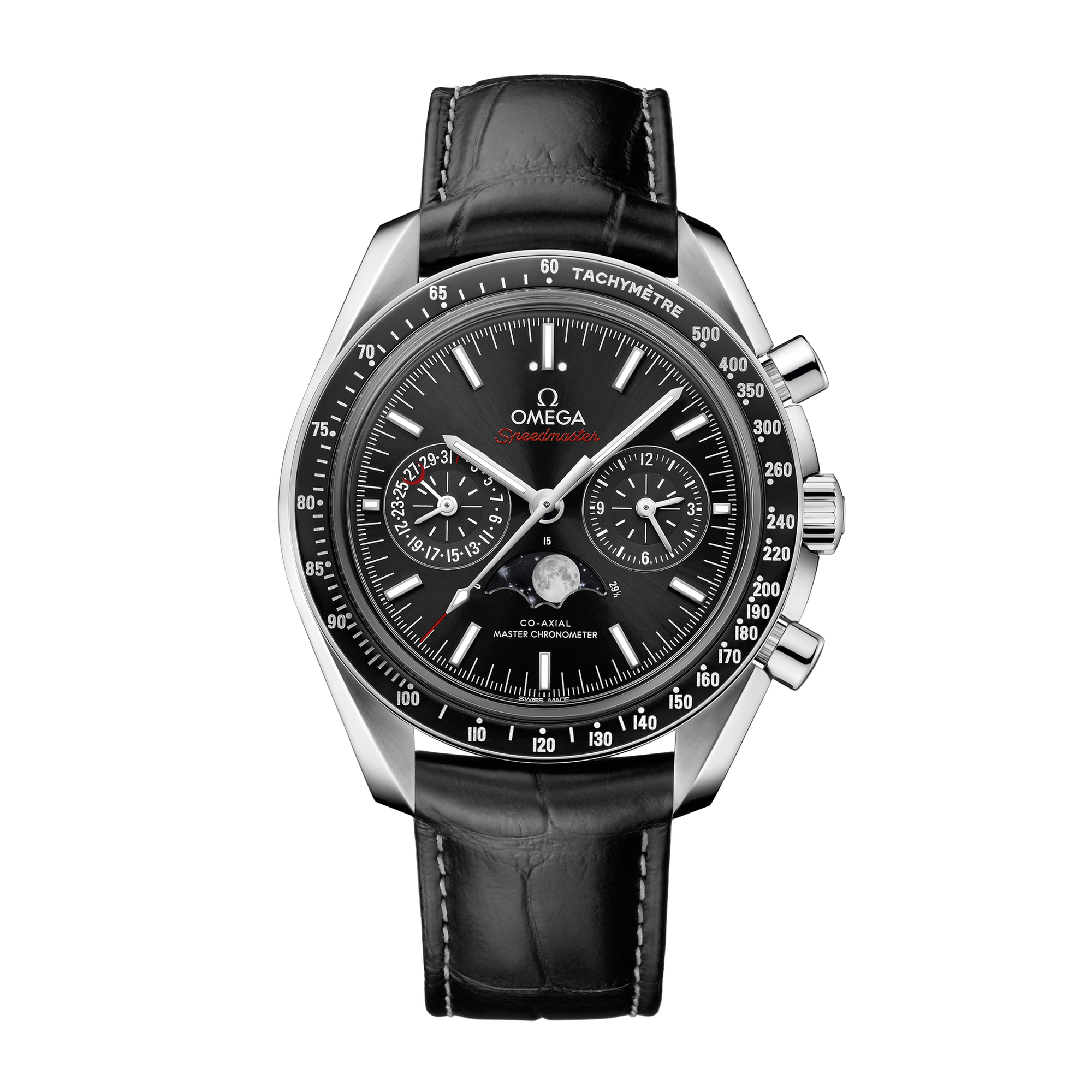 Speedmaster Moonphase Steel Black Dial 44mm Product Image 1