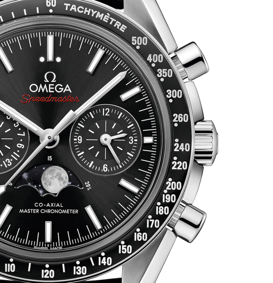 Speedmaster Moonphase Steel Black Dial 44mm Product Image 3