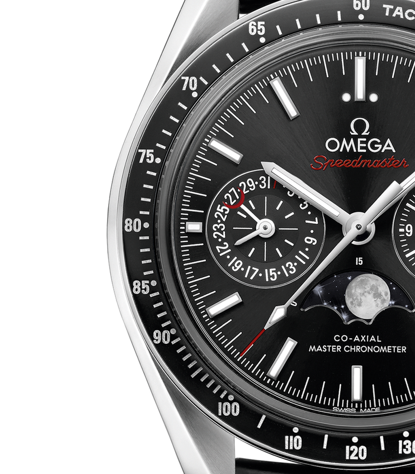 Speedmaster Moonphase Steel Black Dial 44mm Product Image 4