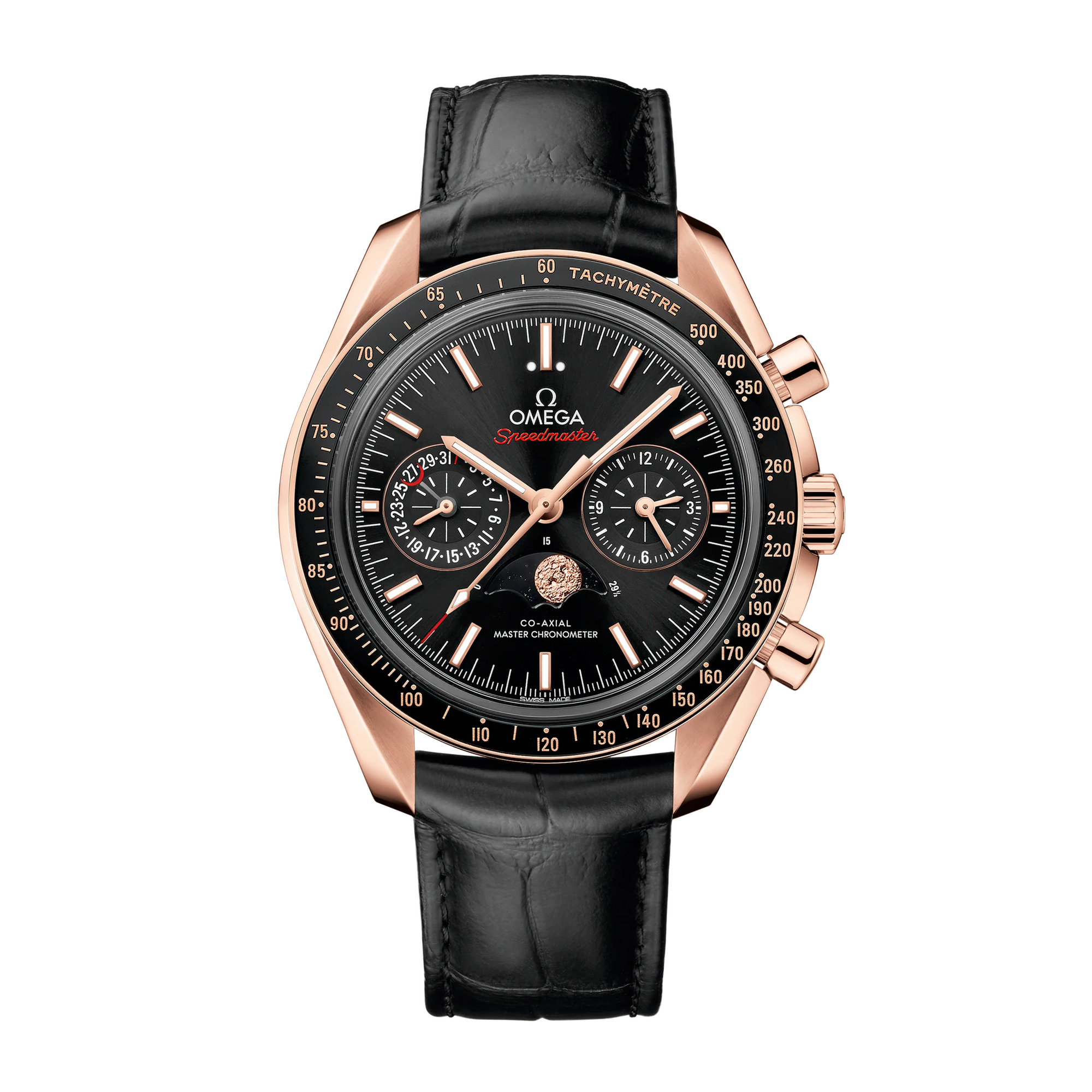 Speedmaster Moonphase Chronograph Rose Gold Black Dial 44mm Product Image 1