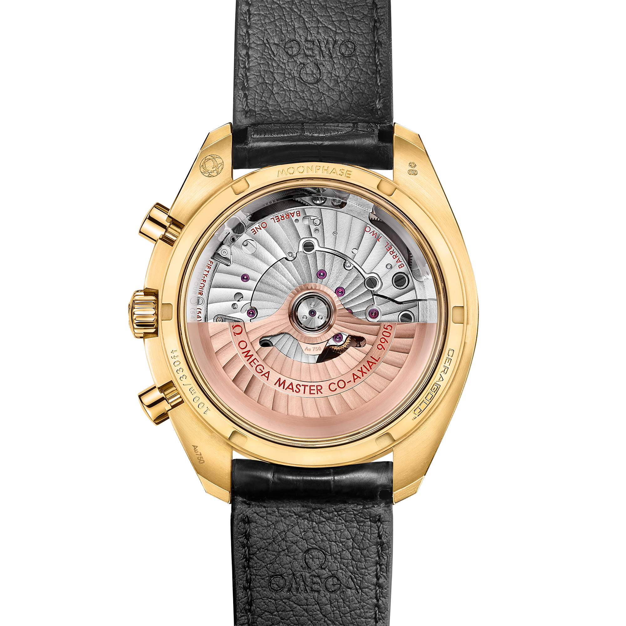 Speedmaster Moonphase Chronograph Yellow Gold Silver Dial 44mm Product Image 2