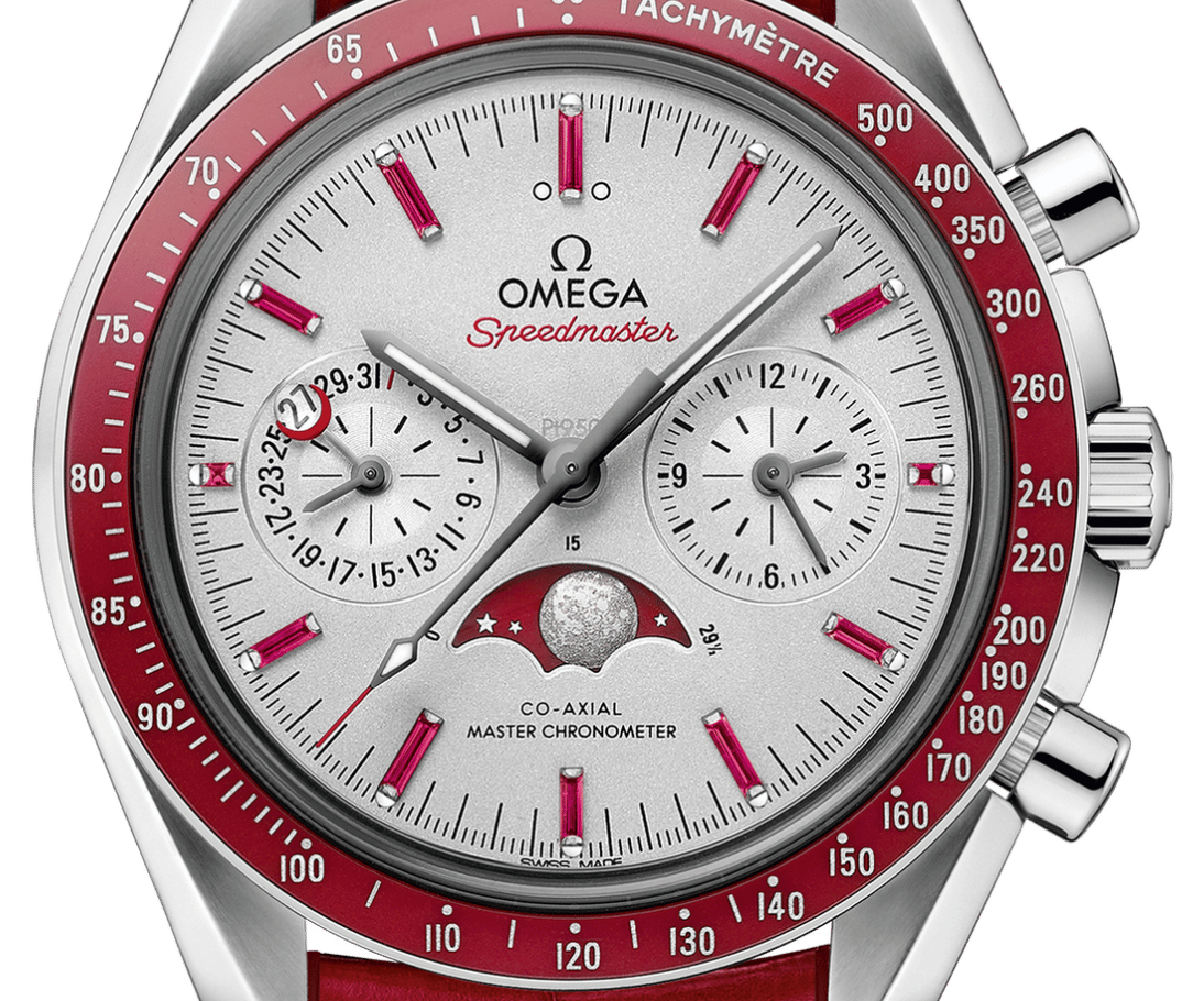 Speedmaster Moonphase Chronograph Platinum Silver Dial 44mm Product Image 3