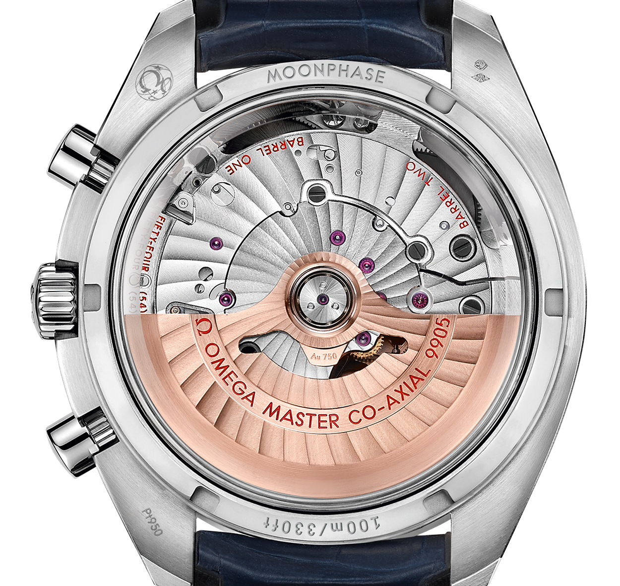 Speedmaster Moonphase Chronograph Platinum Silver Dial 44mm Product Image 4