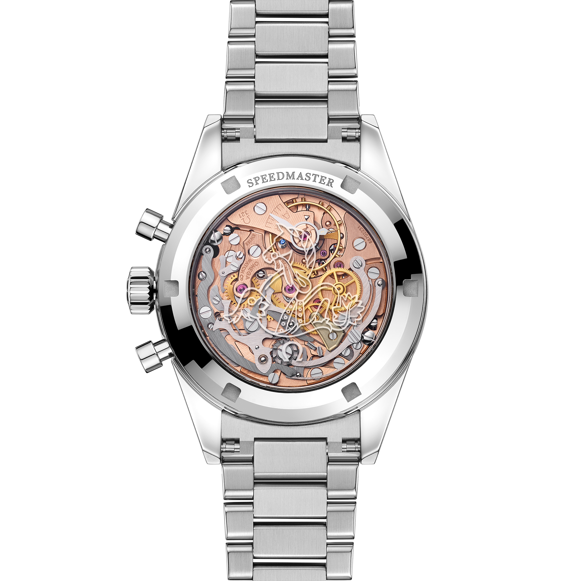 Speedmaster Moonwatch White Gold Black Dial 38mm Product Image 2